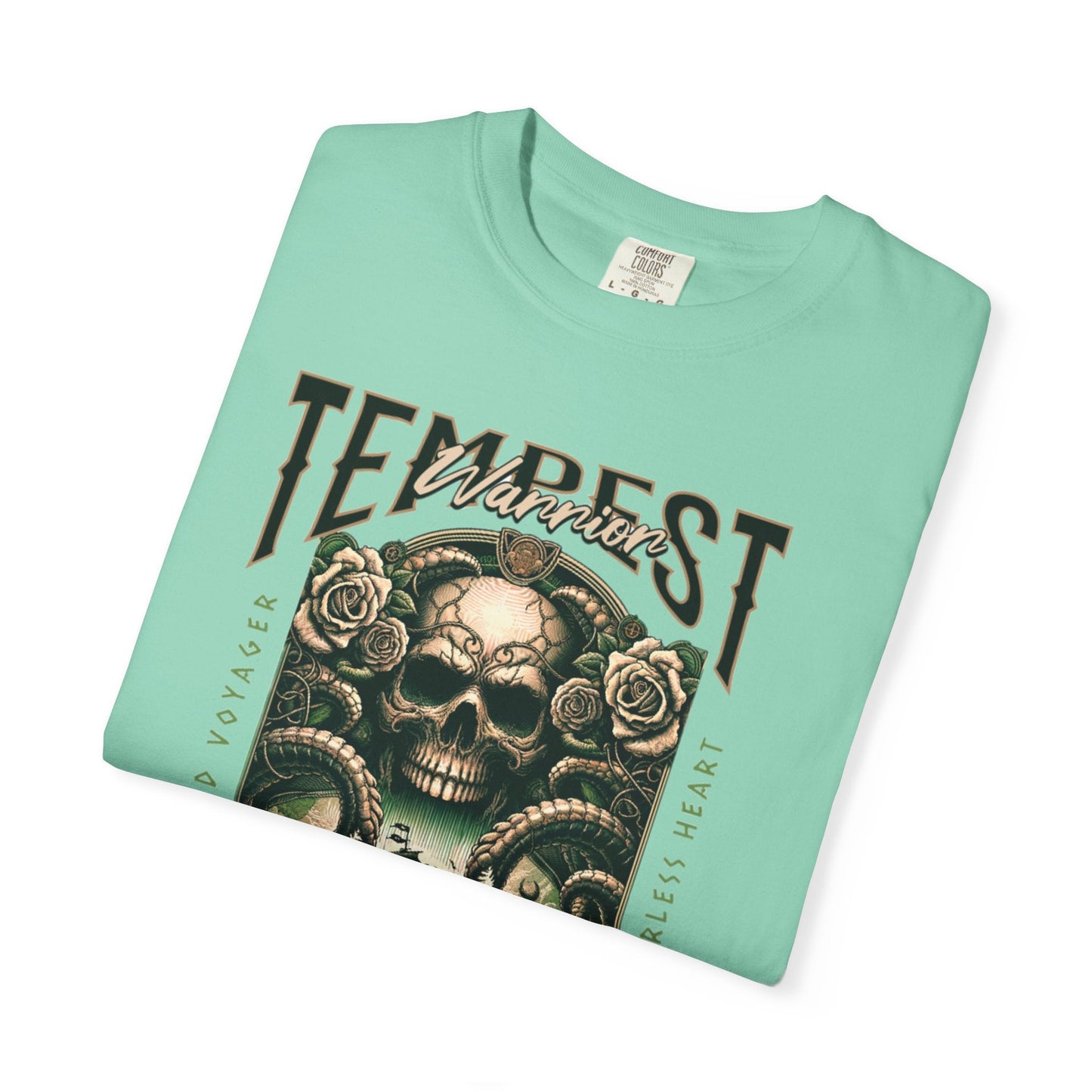 Pirate t-shirt with tempest warrior design - nautical style