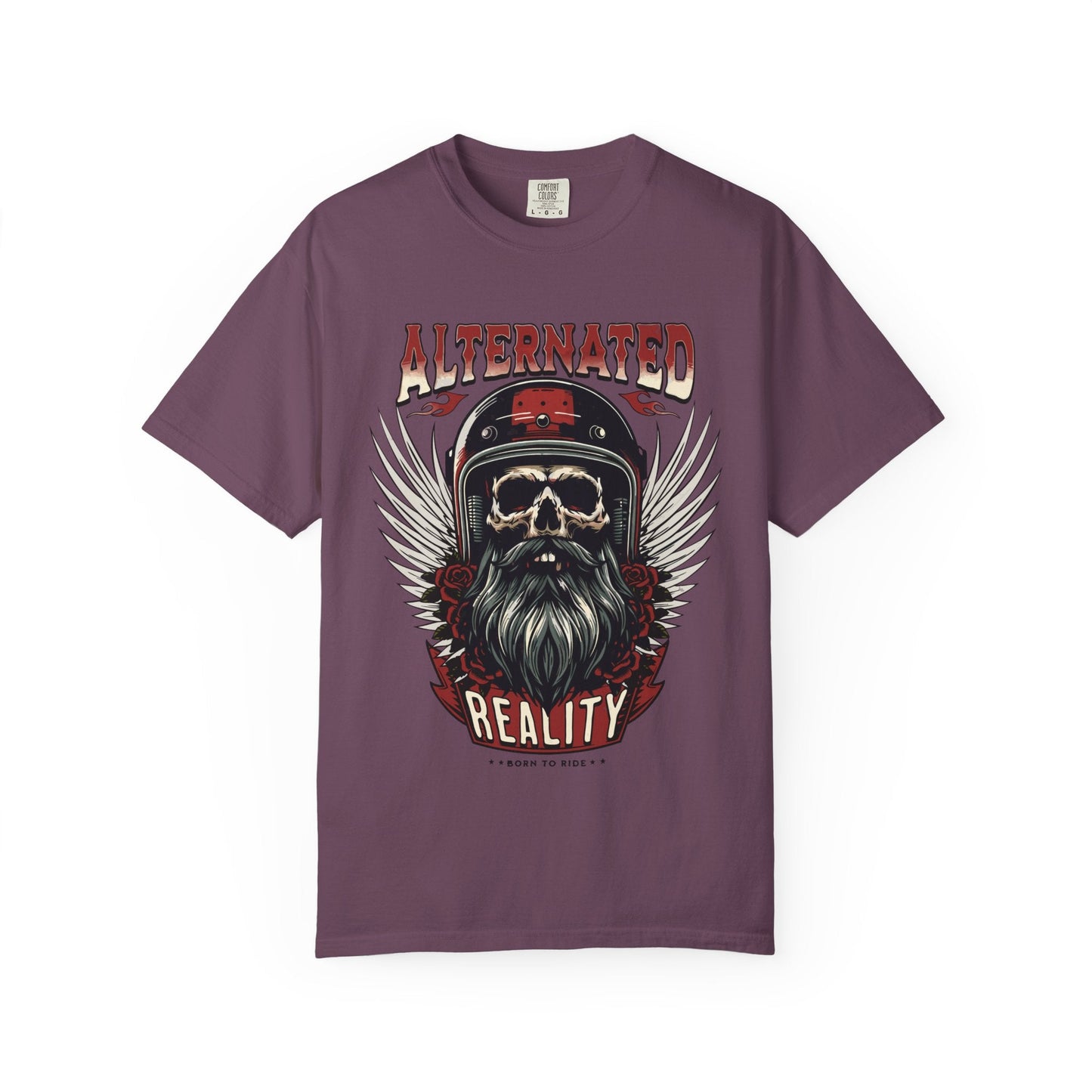 Motorbike skull t-shirt | Comfortable & Durable cotton tee for riders