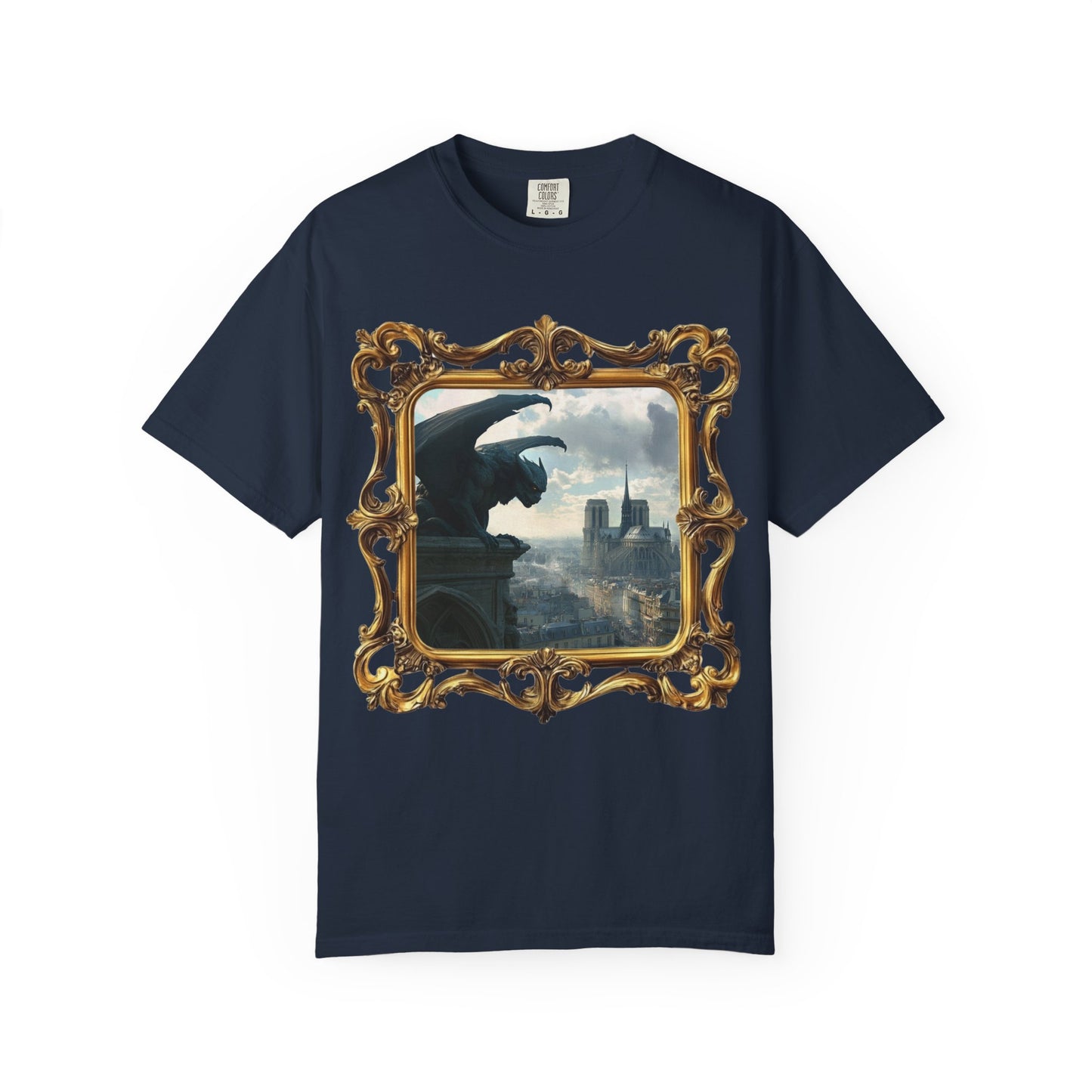 Paris mysteries gothic t-Shirt - Unique gargoyle design