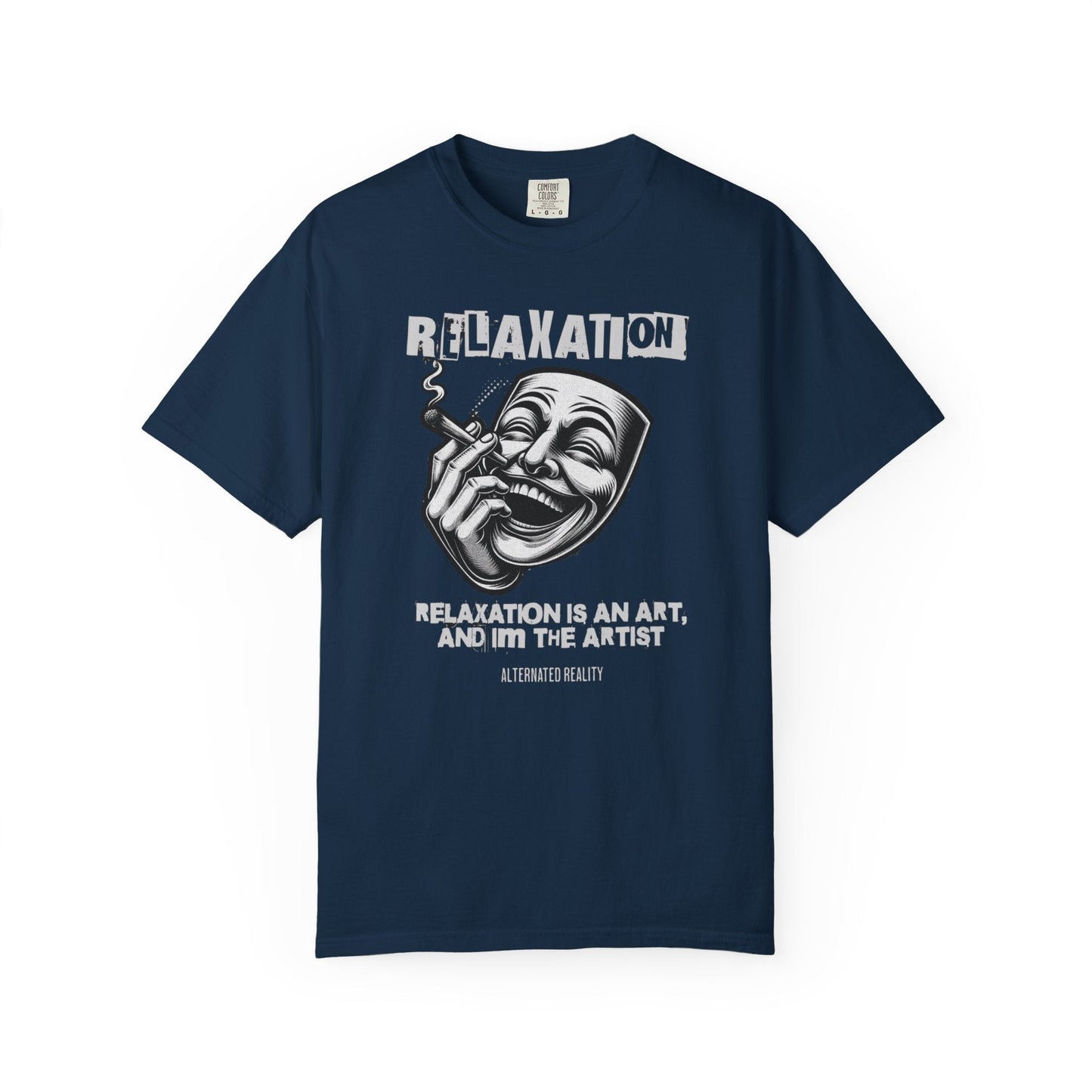 Graphic t-Shirt - relaxation is an art for men for smokers