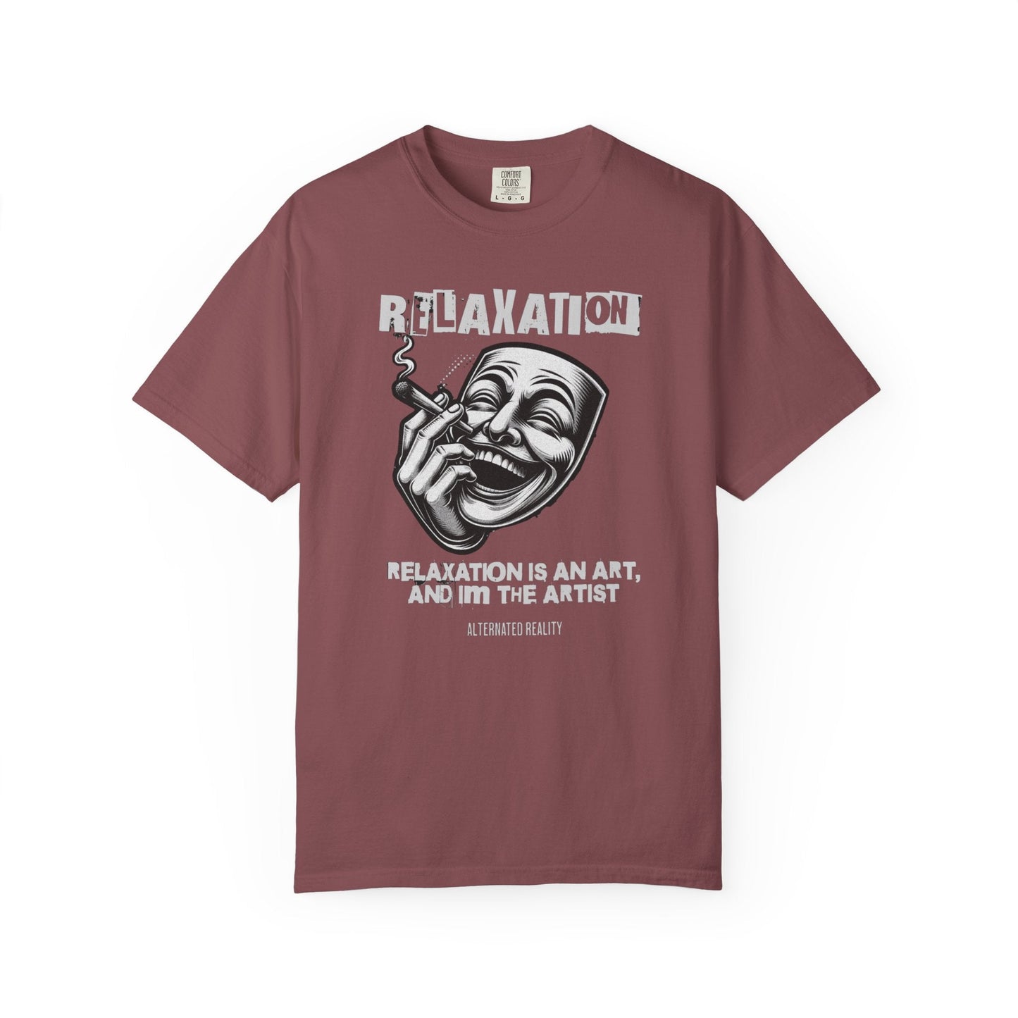 Graphic t-Shirt - relaxation is an art for men for smokers