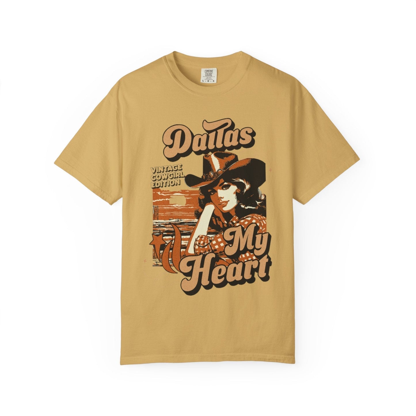 Western retro Dallas my heart t-shirt for vintage lovers