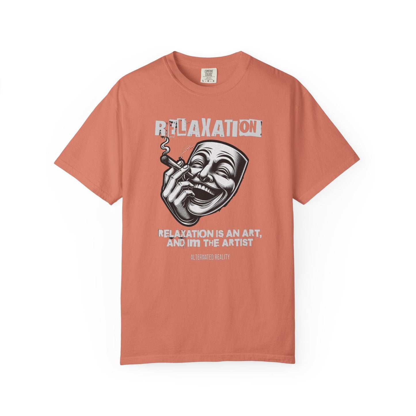 Graphic t-Shirt - relaxation is an art for men for smokers