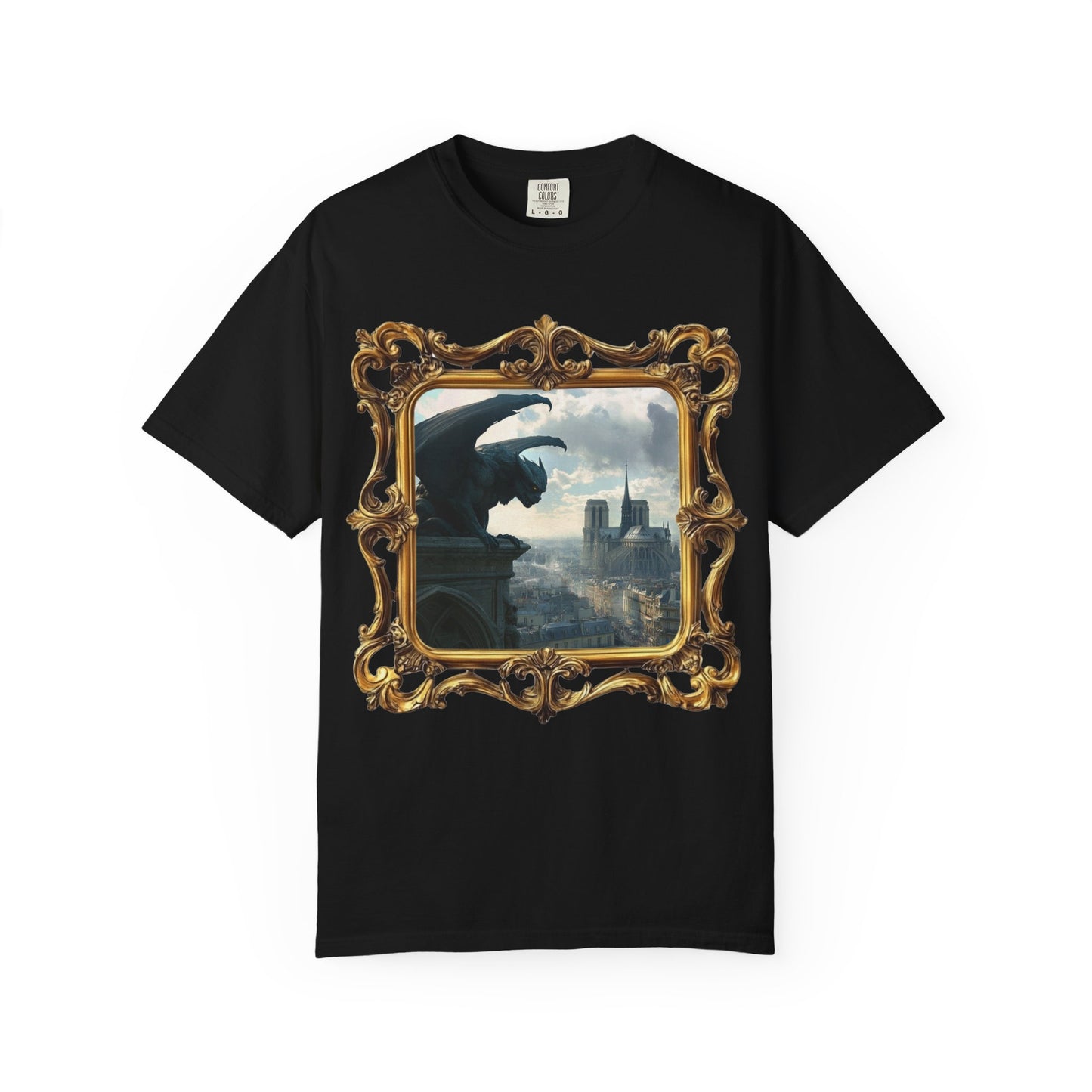 Paris mysteries gothic t-Shirt - Unique gargoyle design