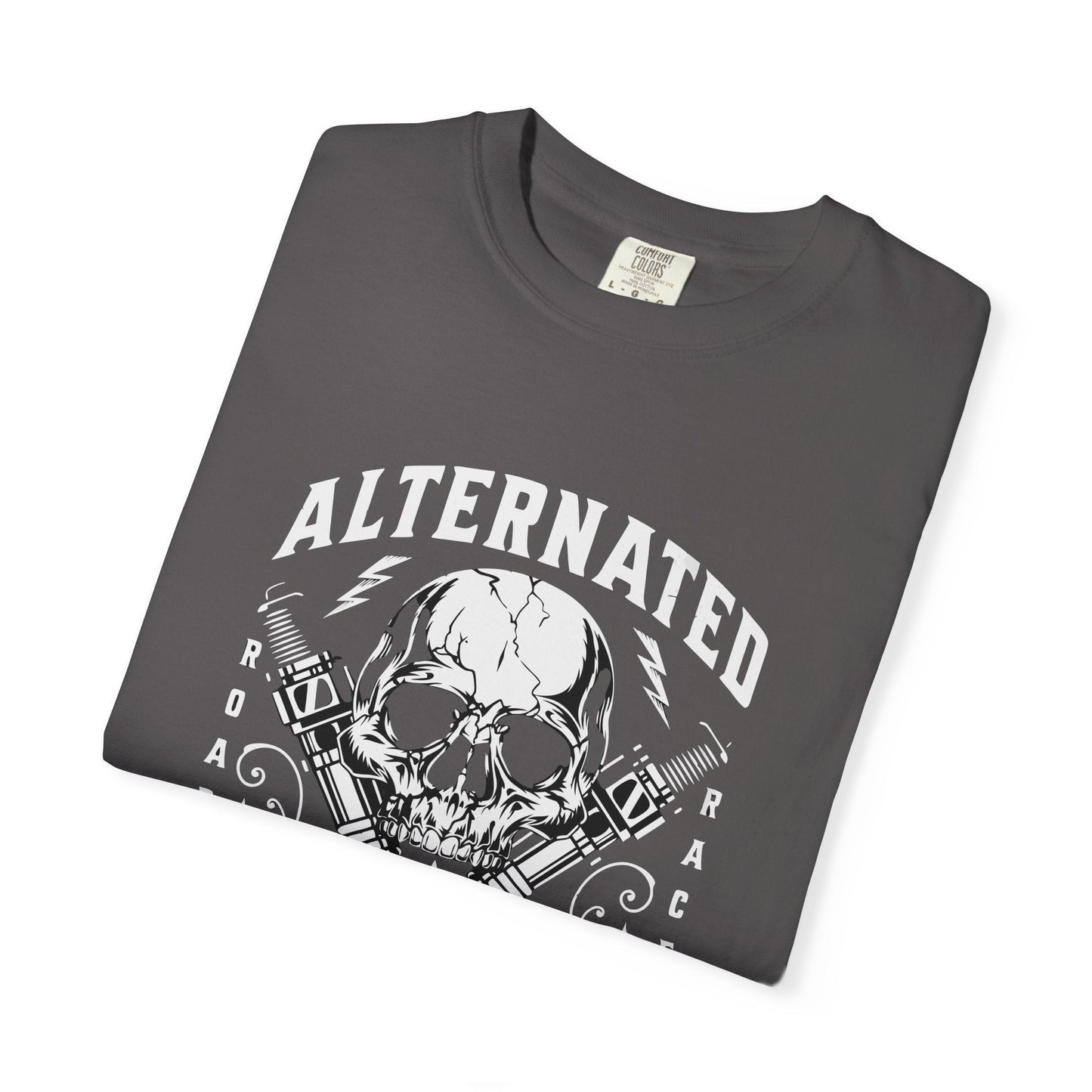 Motors piston skull t-shirt for rockers and motorcycle lovers