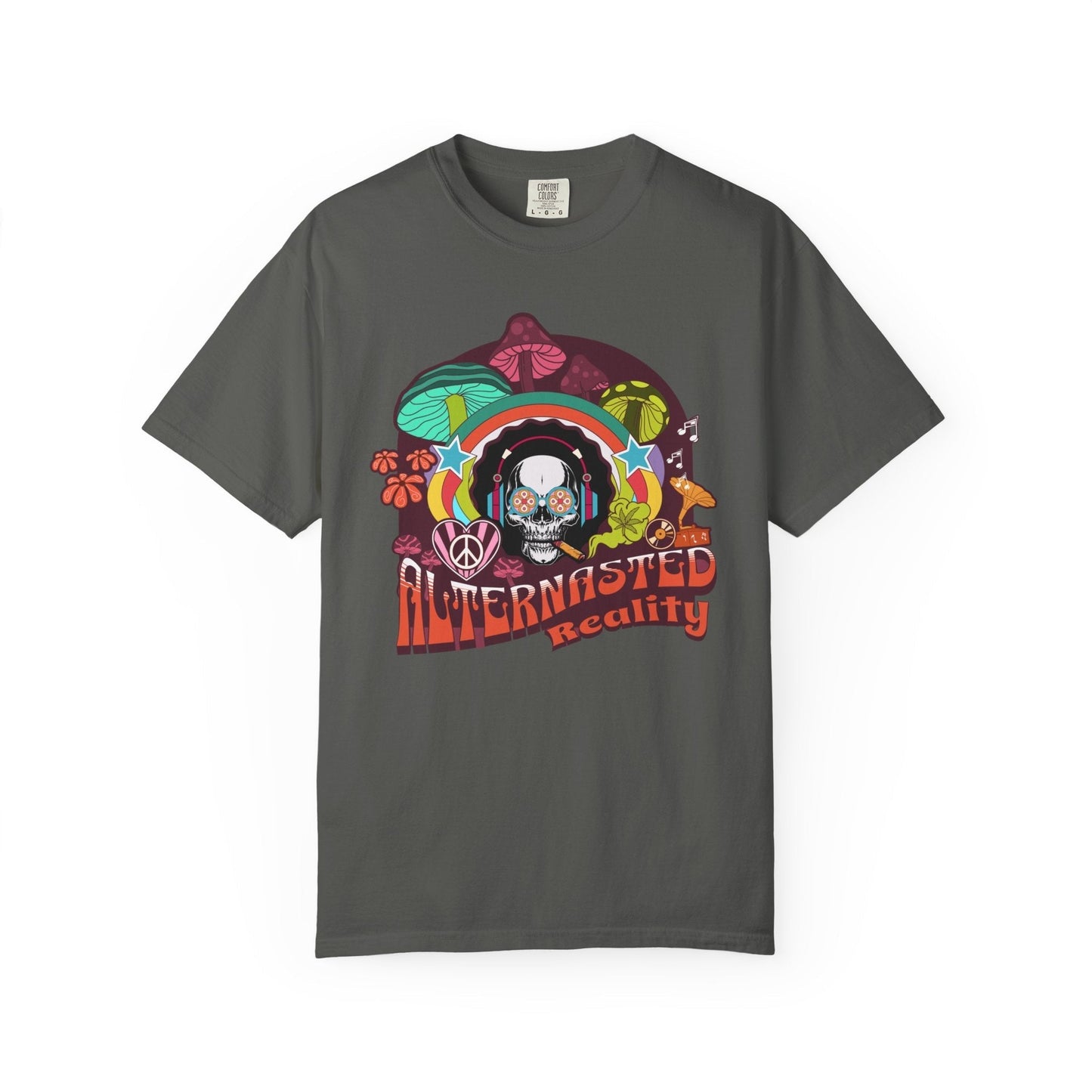 Party skull - Psychedelic alien t-shirt for Sci-Fi enthusiasts | Trendy & durable