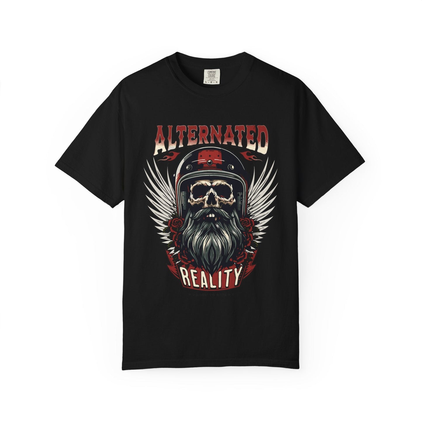 Motorbike skull t-shirt | Comfortable & Durable cotton tee for riders