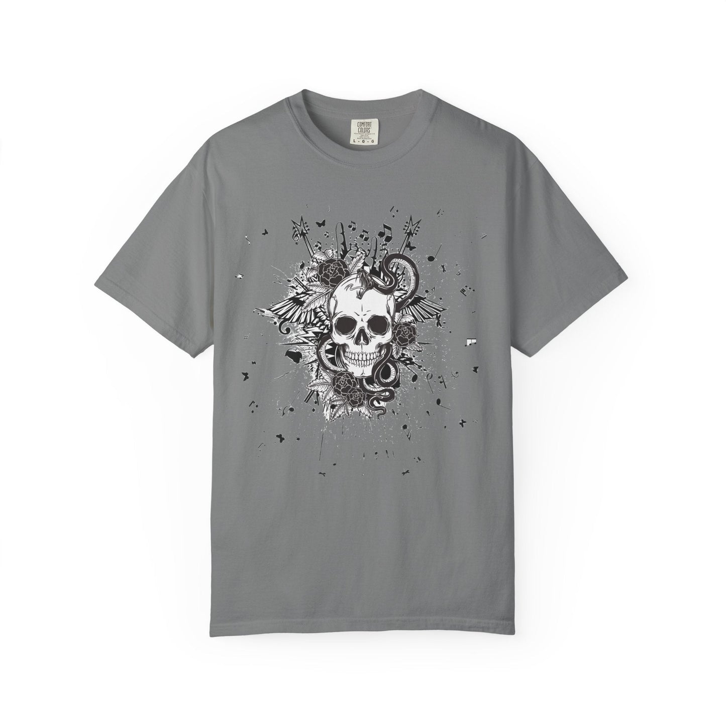 Skull butterfly t-shirt - Edgy grunge style rock 'n' roll for all