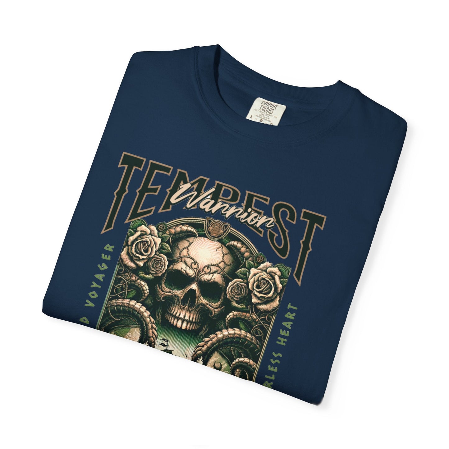 Pirate t-shirt with tempest warrior design - nautical style