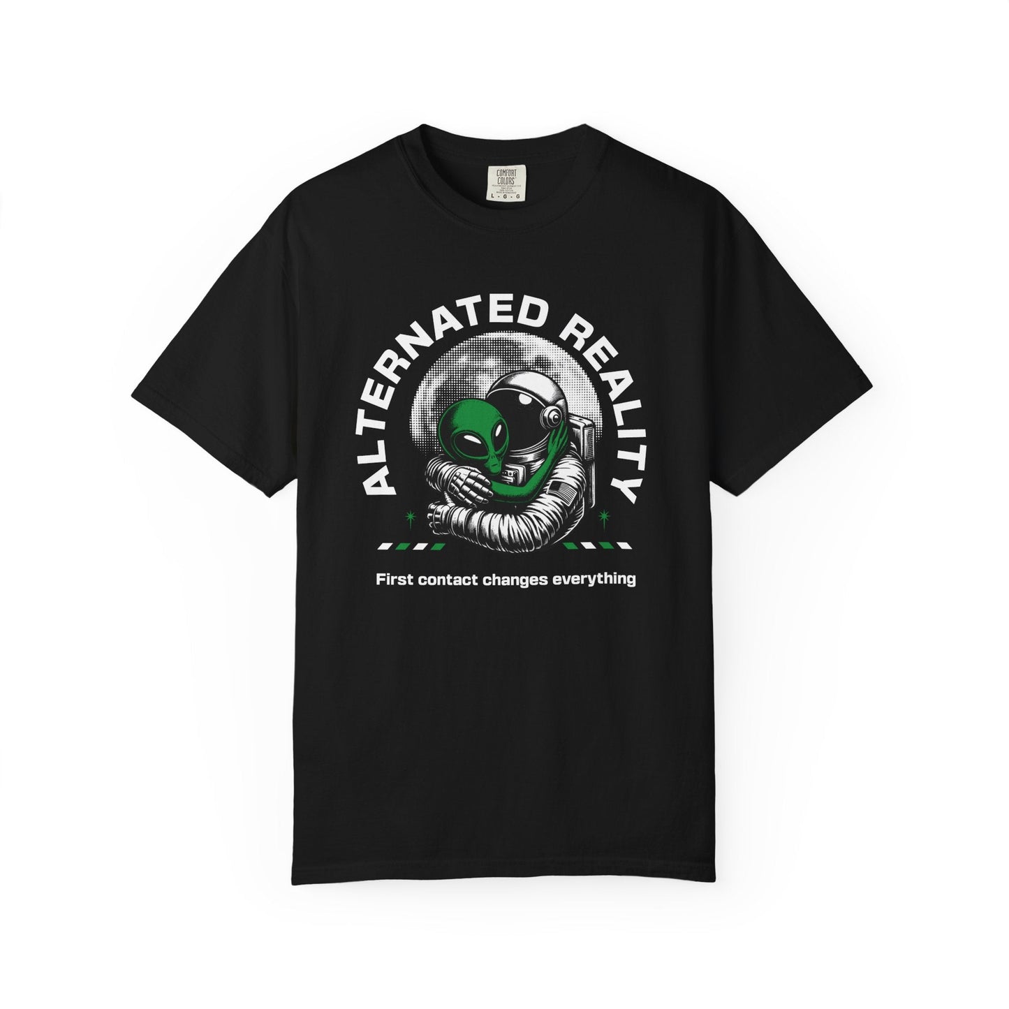 Alien love t-shirt with vintage alien and astronaut design