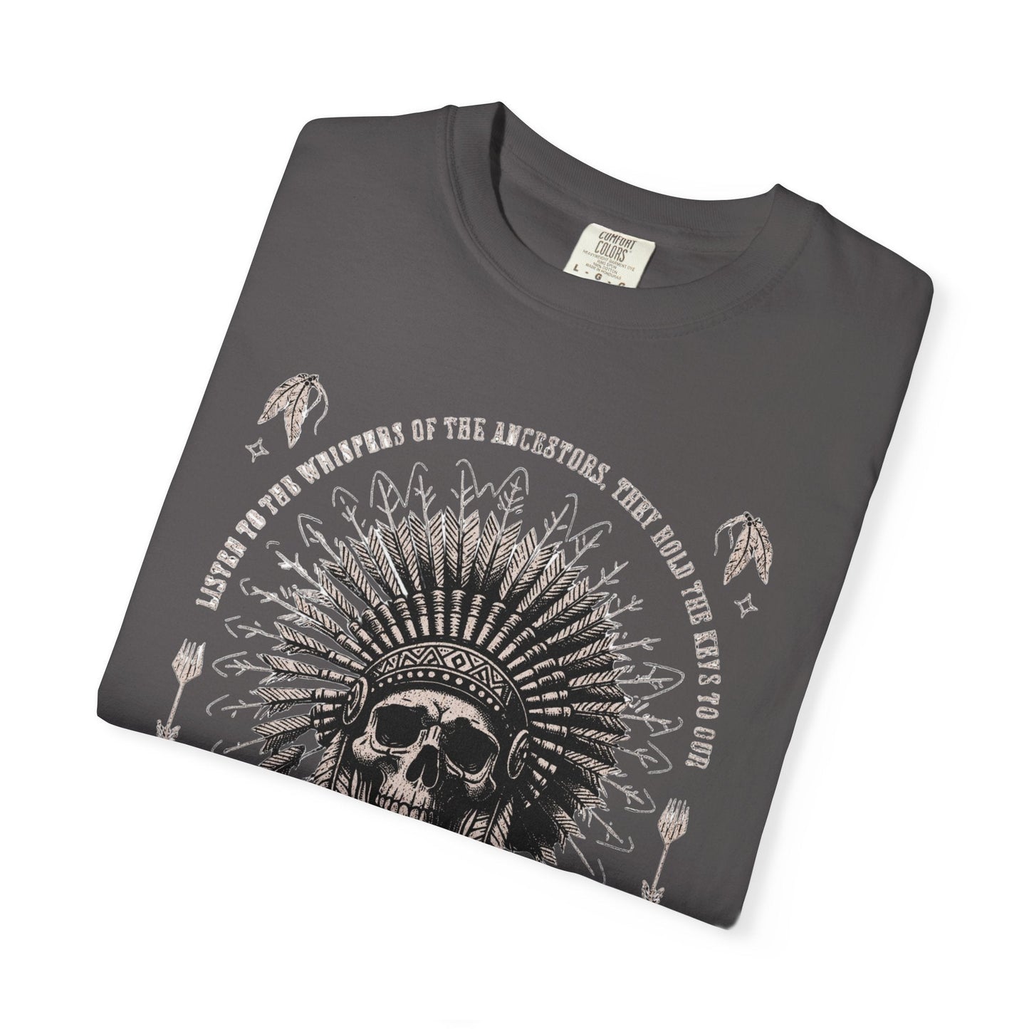 Headdress Skull Design Vintage-Inspired Unisex t-Shirt