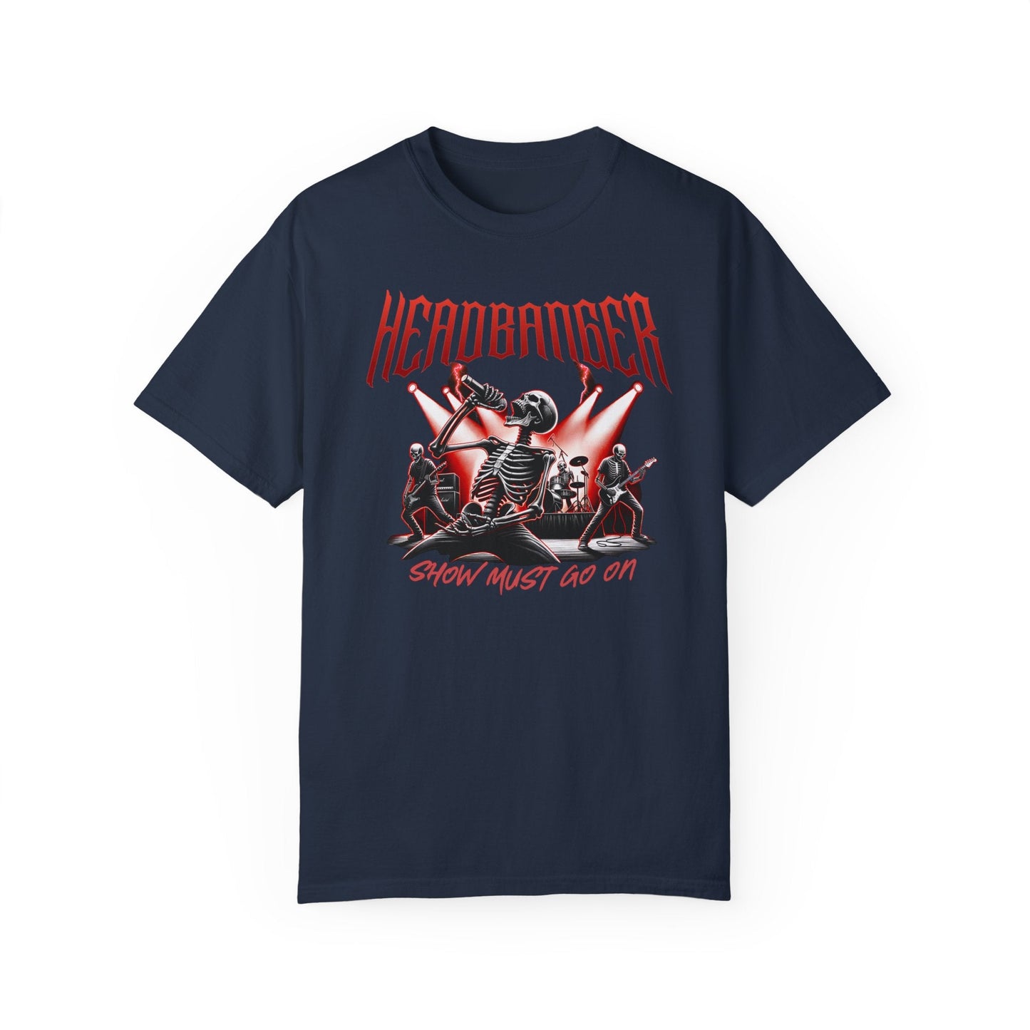 Headbanger rockers T-shirt for heavy metal fans - Show must go on