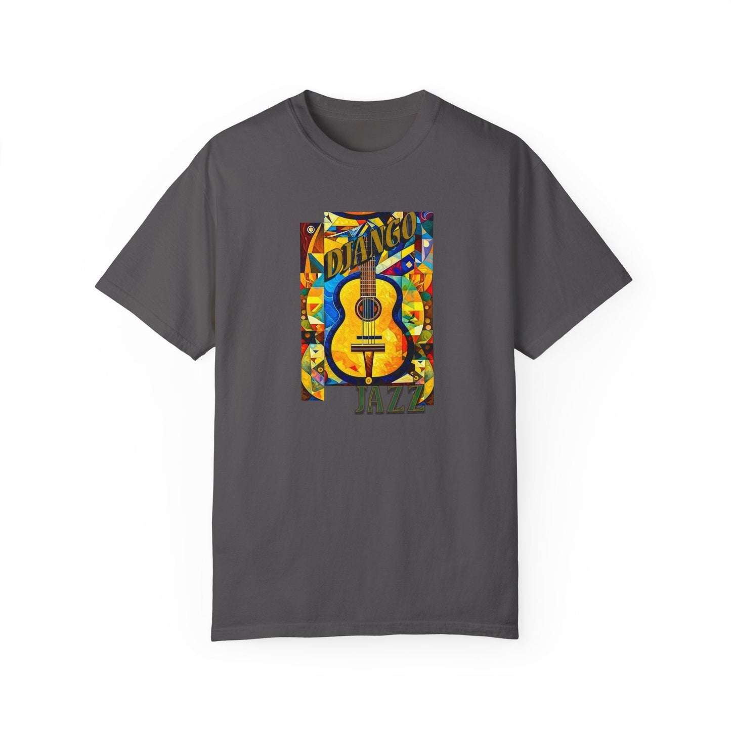 Music theme guitar jazz T-shirt for classic jazz enthusiasts