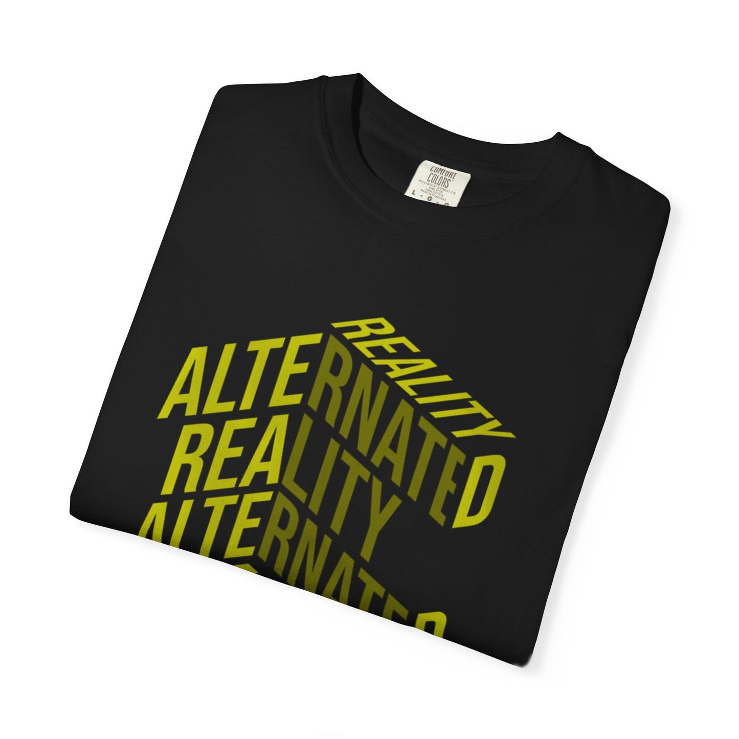 Alternate reality unisex t-shirt - bold geometric typography