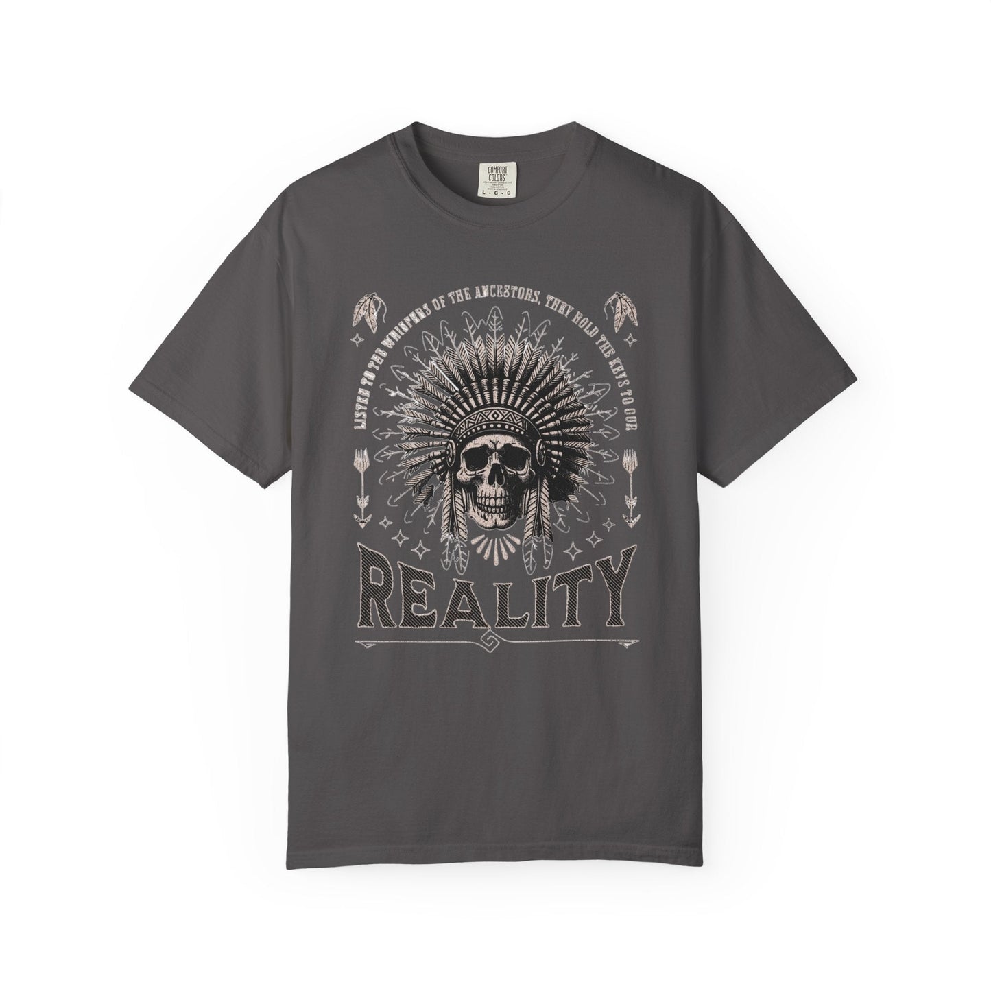 Headdress Skull Design Vintage-Inspired Unisex t-Shirt