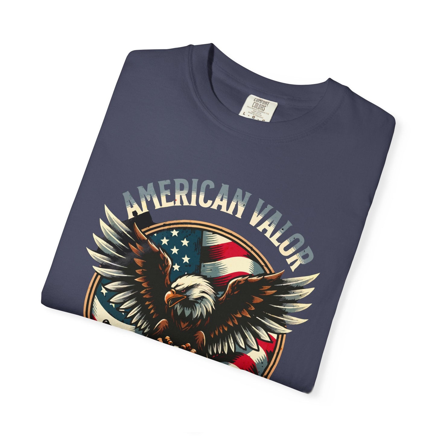 American valor t-shirt - Patriotic eagle and skull design for men & women