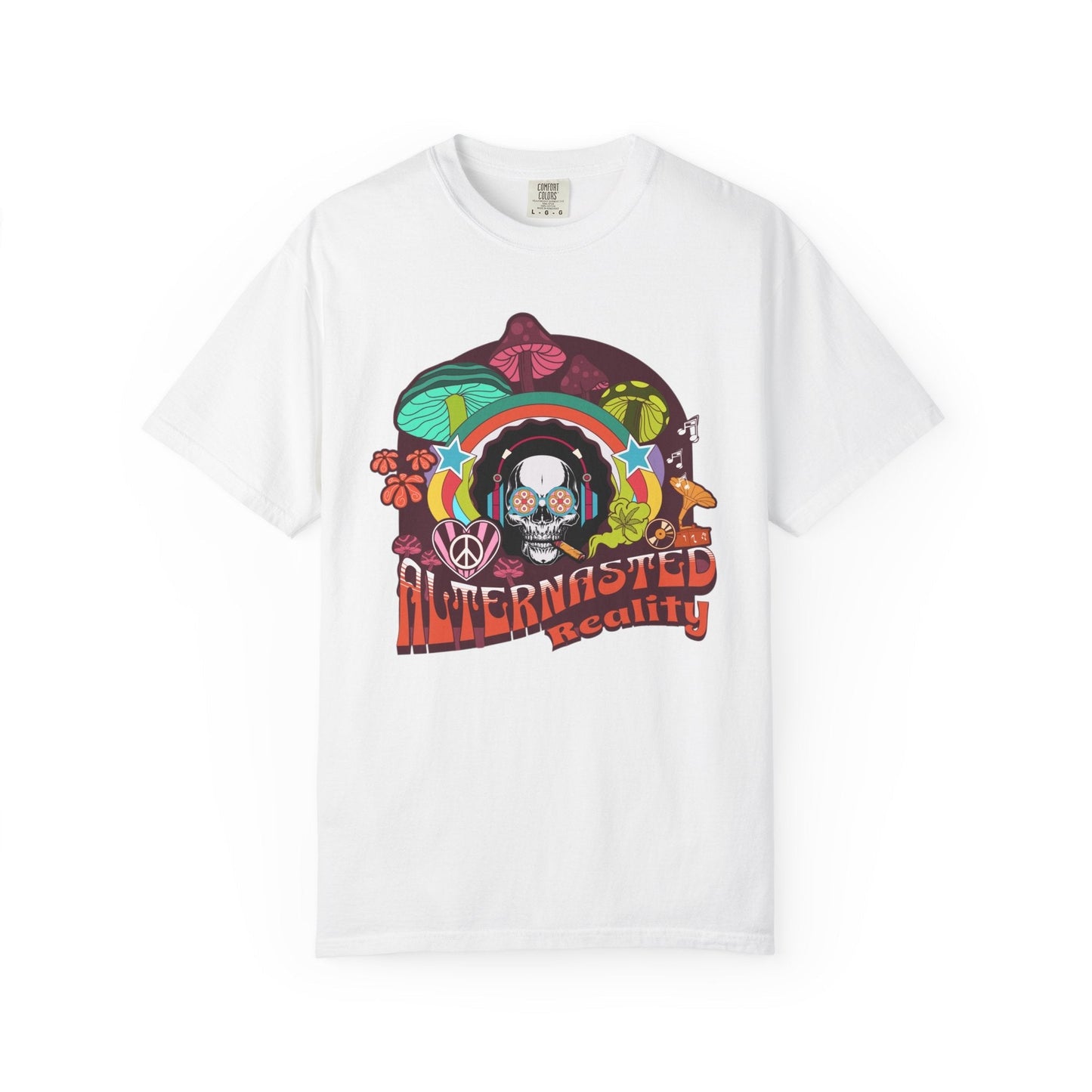 Alien t-shirt - Lovingly terrestrial for sci-fi enthParty skull - Psychedelic alien t-shirt for Sci-Fi enthusiasts | Trendy & durableusiasts