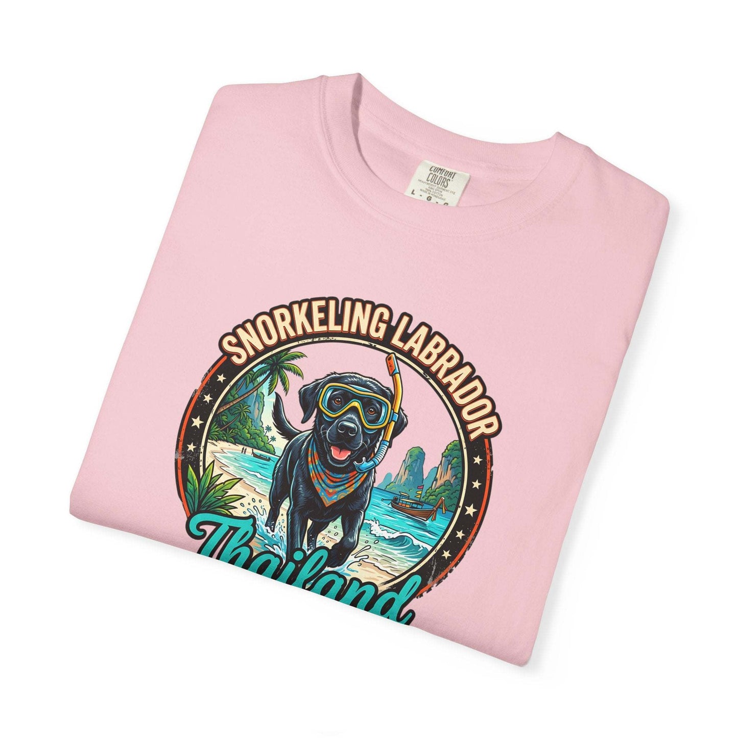 Labrador Holidays in Thailand Fun Tee for Dogs Lovers