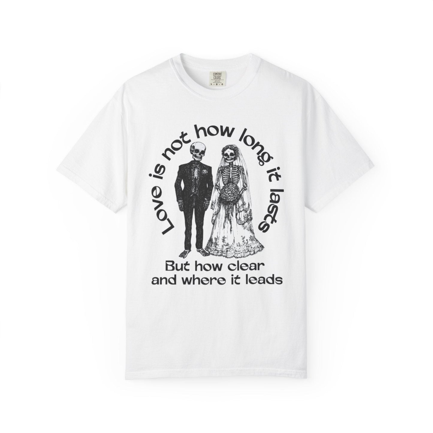 Skeleton wedding black unisex t-shirt | Unique gothic design
