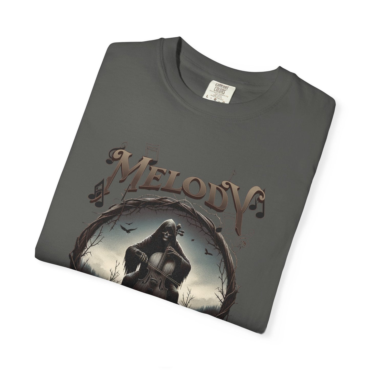 Melody of death gothic t-shirt - Dark unisex garment- music lovers