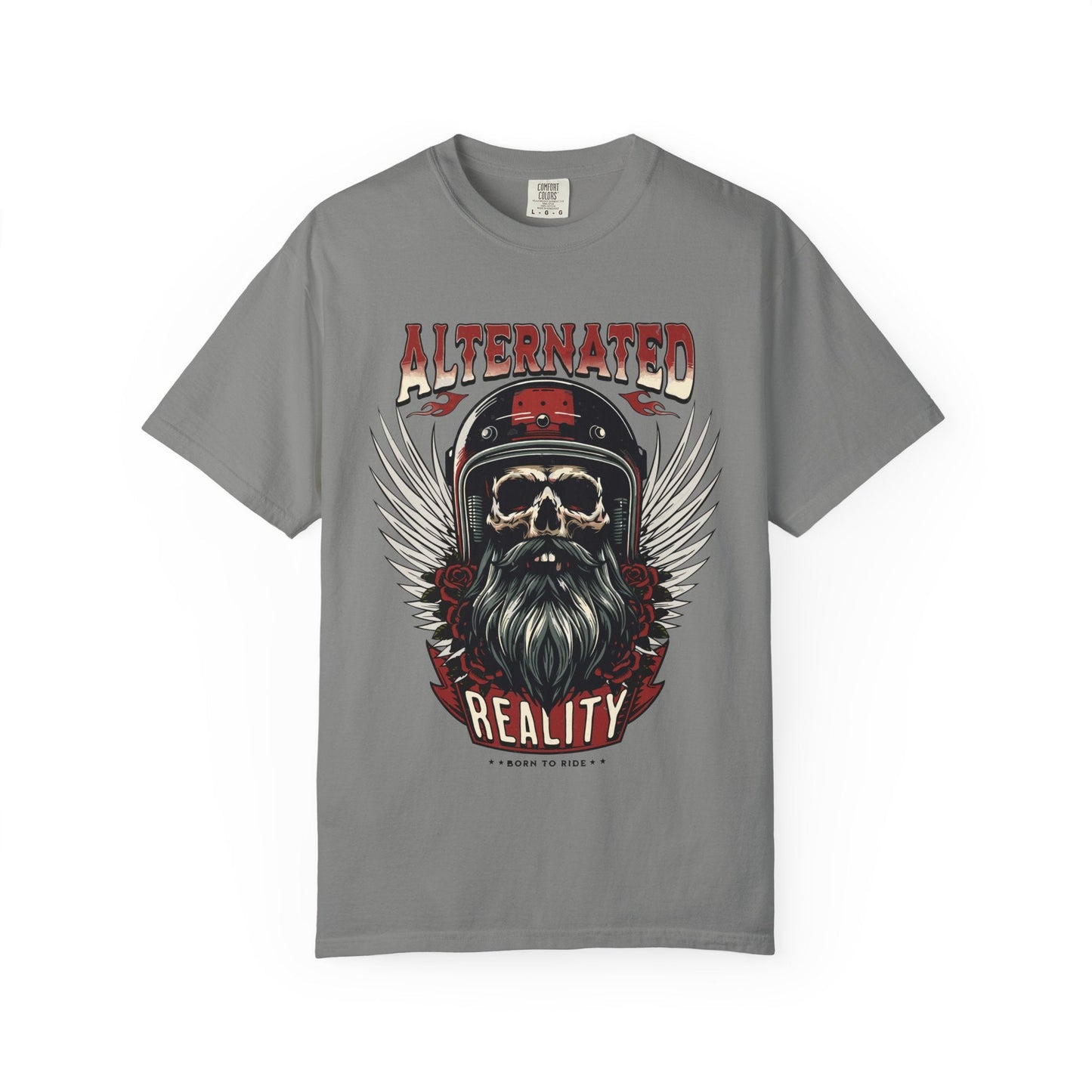 Motorbike skull t-shirt | Comfortable & Durable cotton tee for riders