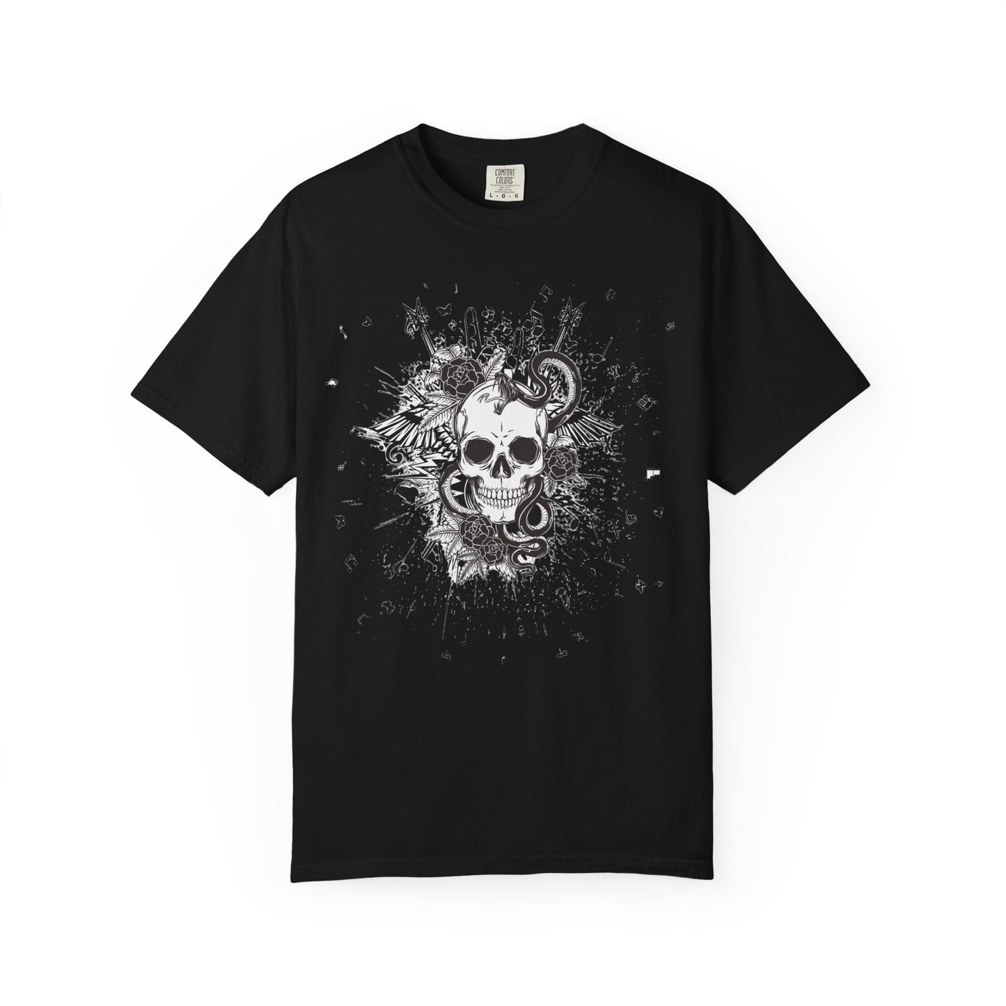 Skull butterfly t-shirt - Edgy grunge style rock 'n' roll for all