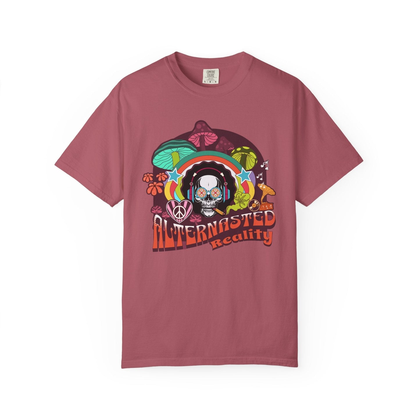 Alien t-shirt - Lovingly terrestrial for sci-fi entParty skull - Psychedelic alien t-shirt for Sci-Fi enthusiasts | Trendy & durablehusiasts
