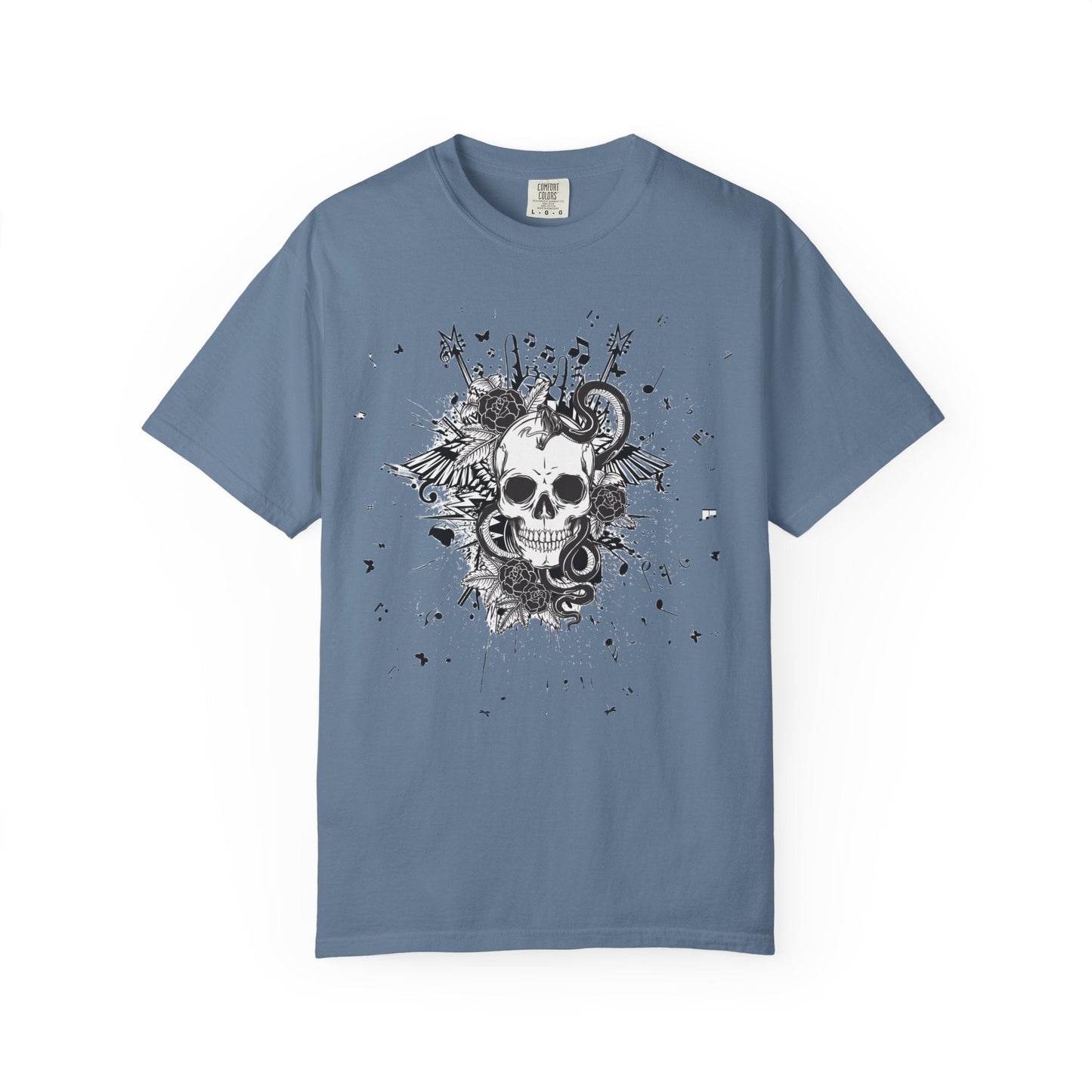 Skull butterfly t-shirt - Edgy grunge style rock 'n' roll for all