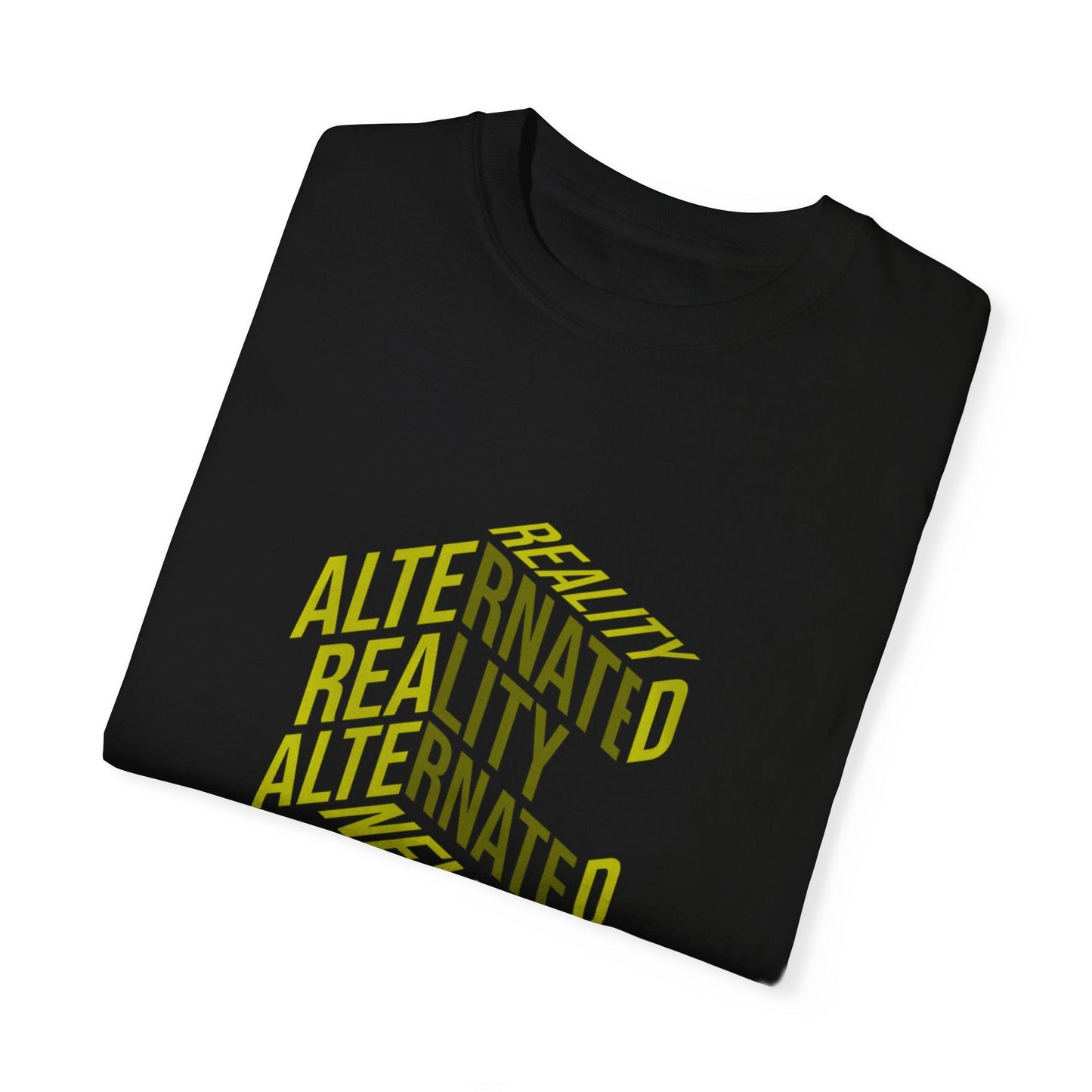 Alternate reality unisex t-shirt - bold geometric typography