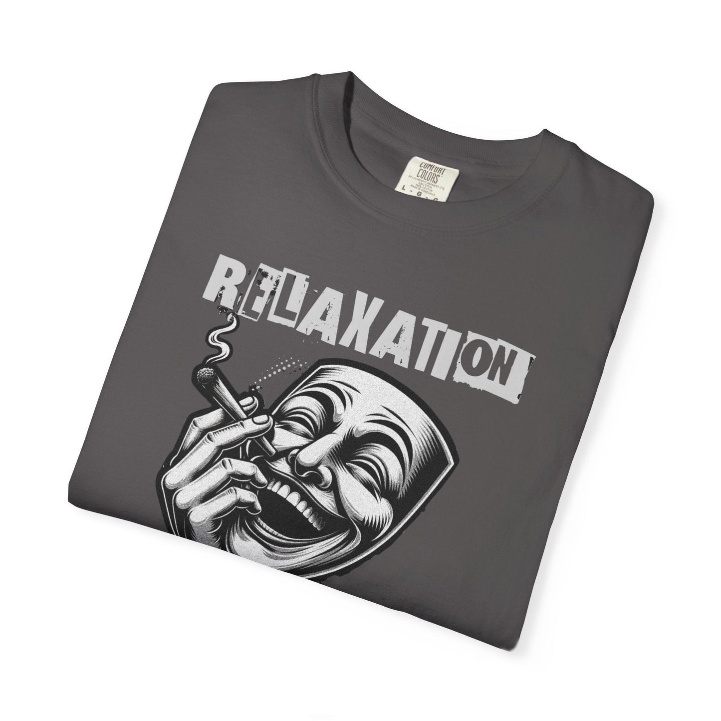Graphic t-Shirt - relaxation is an art for men for smokers