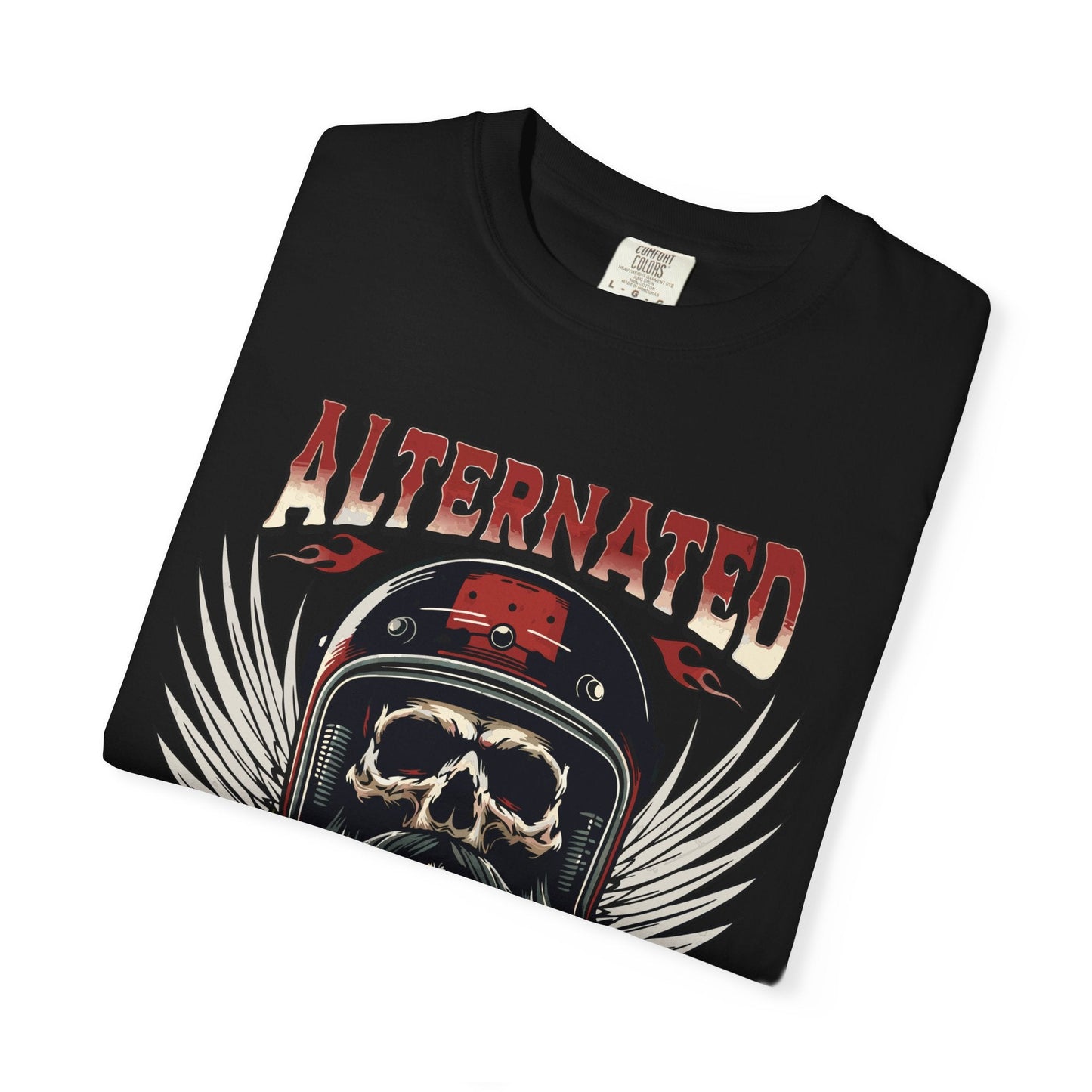 Motorbike skull t-shirt | Comfortable & Durable cotton tee for riders