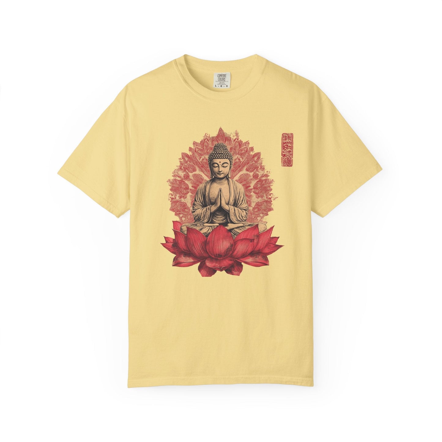 Meditation lotus t-shirt - Peaceful spiritual wear - 100% Cotton