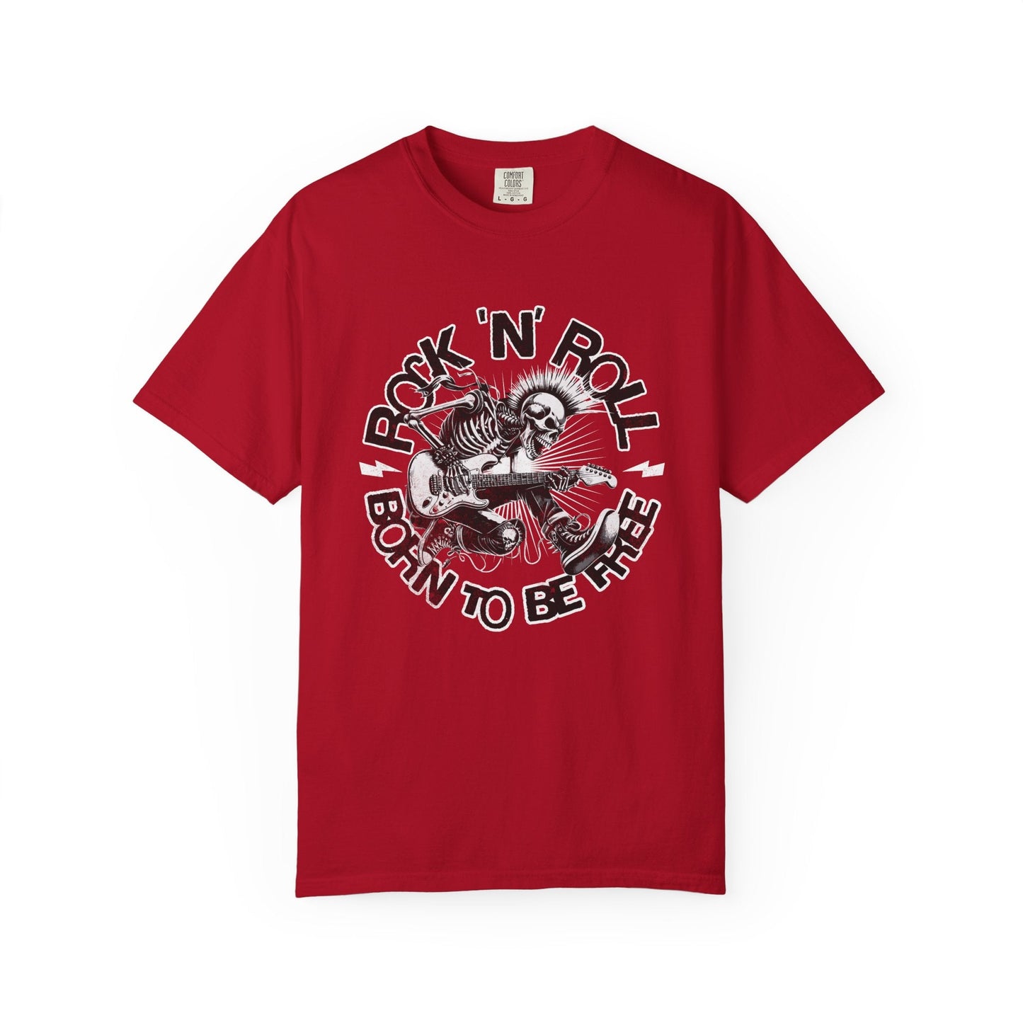Rock n' roll cool skeleton guitar unisex T-shirt - edgy style
