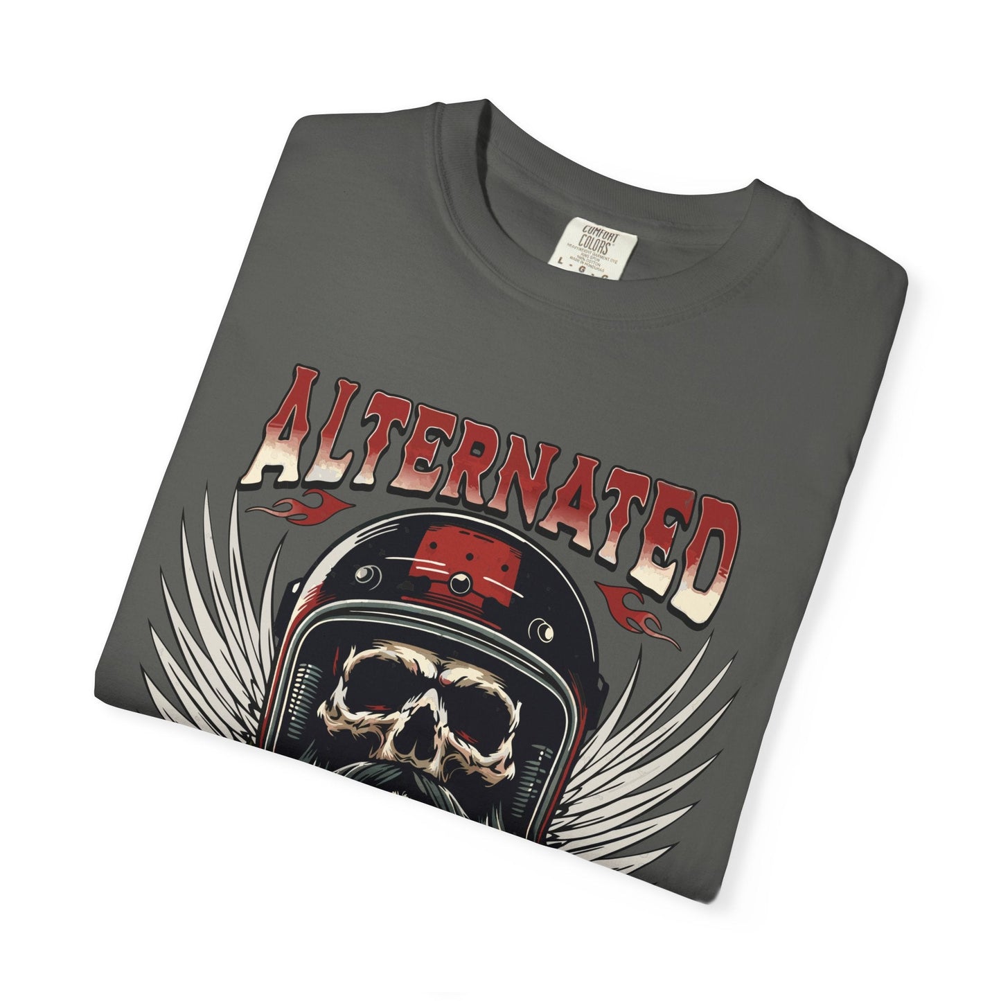 Motorbike skull t-shirt | Comfortable & Durable cotton tee for riders
