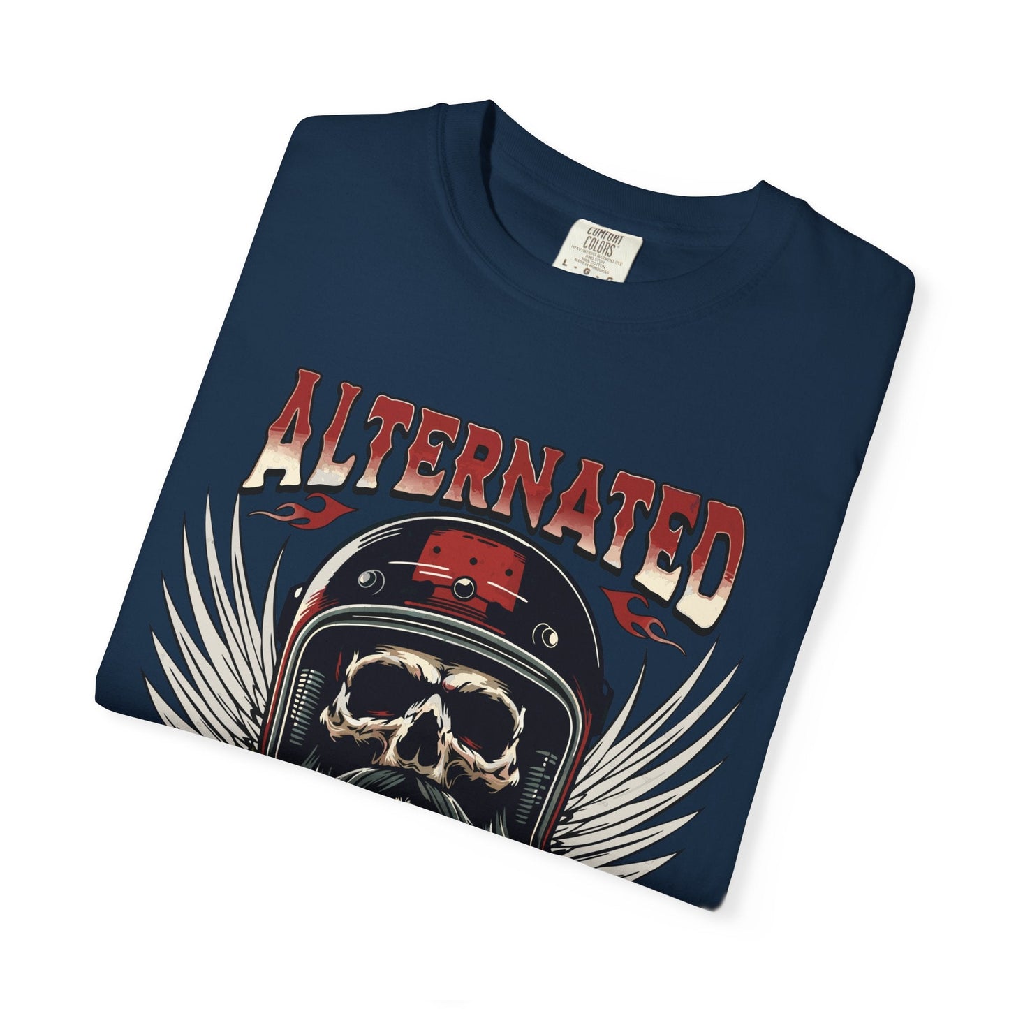 Motorbike skull t-shirt | Comfortable & Durable cotton tee for riders