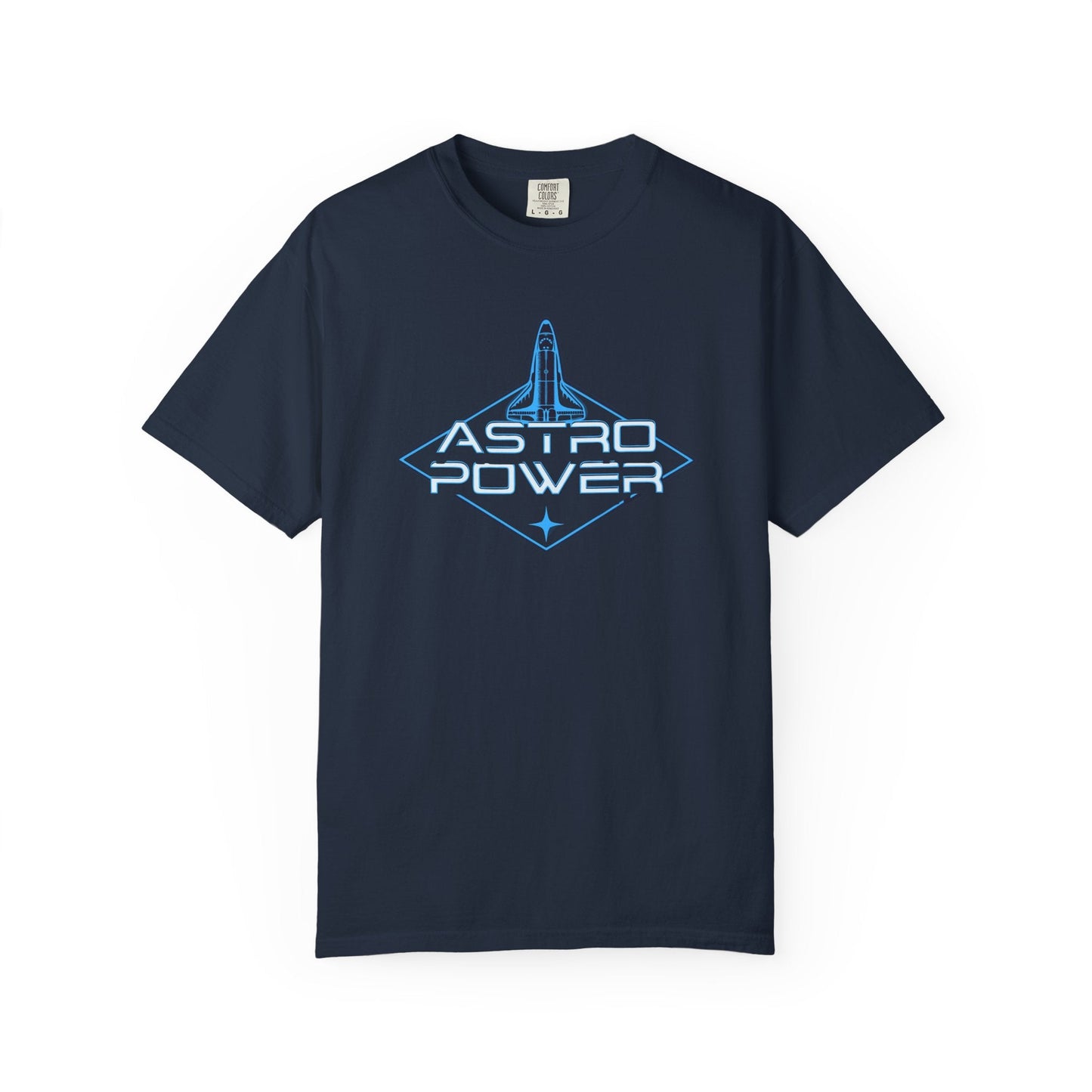 Astro Power unisex t-shirt with space shuttle design | Bold graphic tee