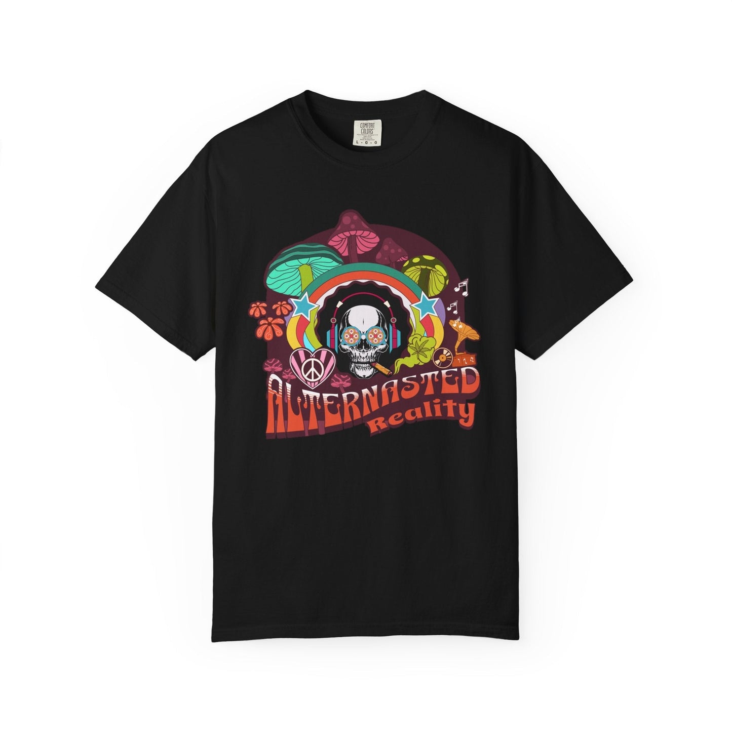 Alien t-shirt - Lovingly terrestrial for sci-fi eParty skull - Psychedelic alien t-shirt for Sci-Fi enthusiasts | Trendy & durablenthusiasts