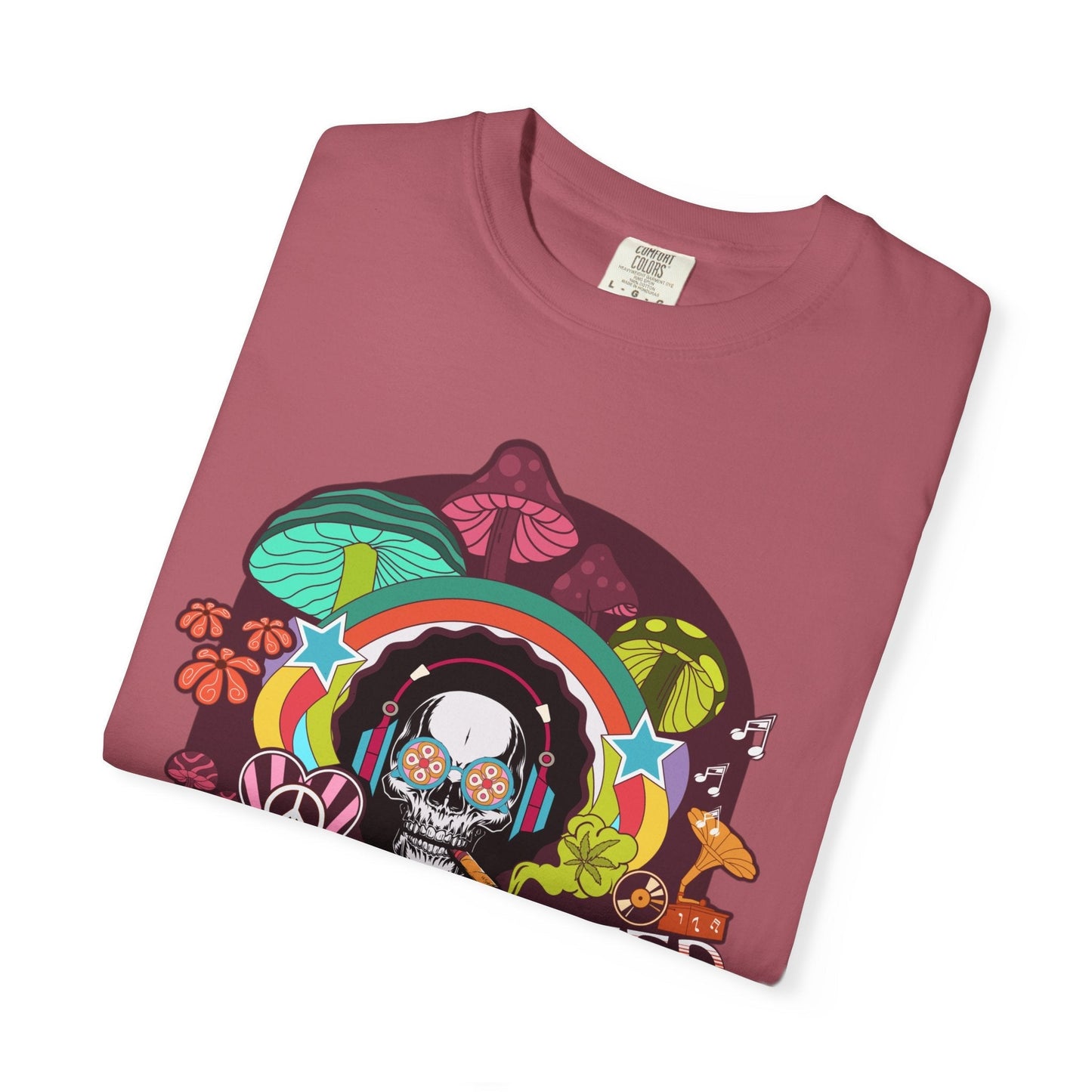 Alien t-shirt - Lovingly terrestriaParty skull - Psychedelic alien t-shirt for Sci-Fi enthusiasts | Trendy & durablel for sci-fi enthusiasts