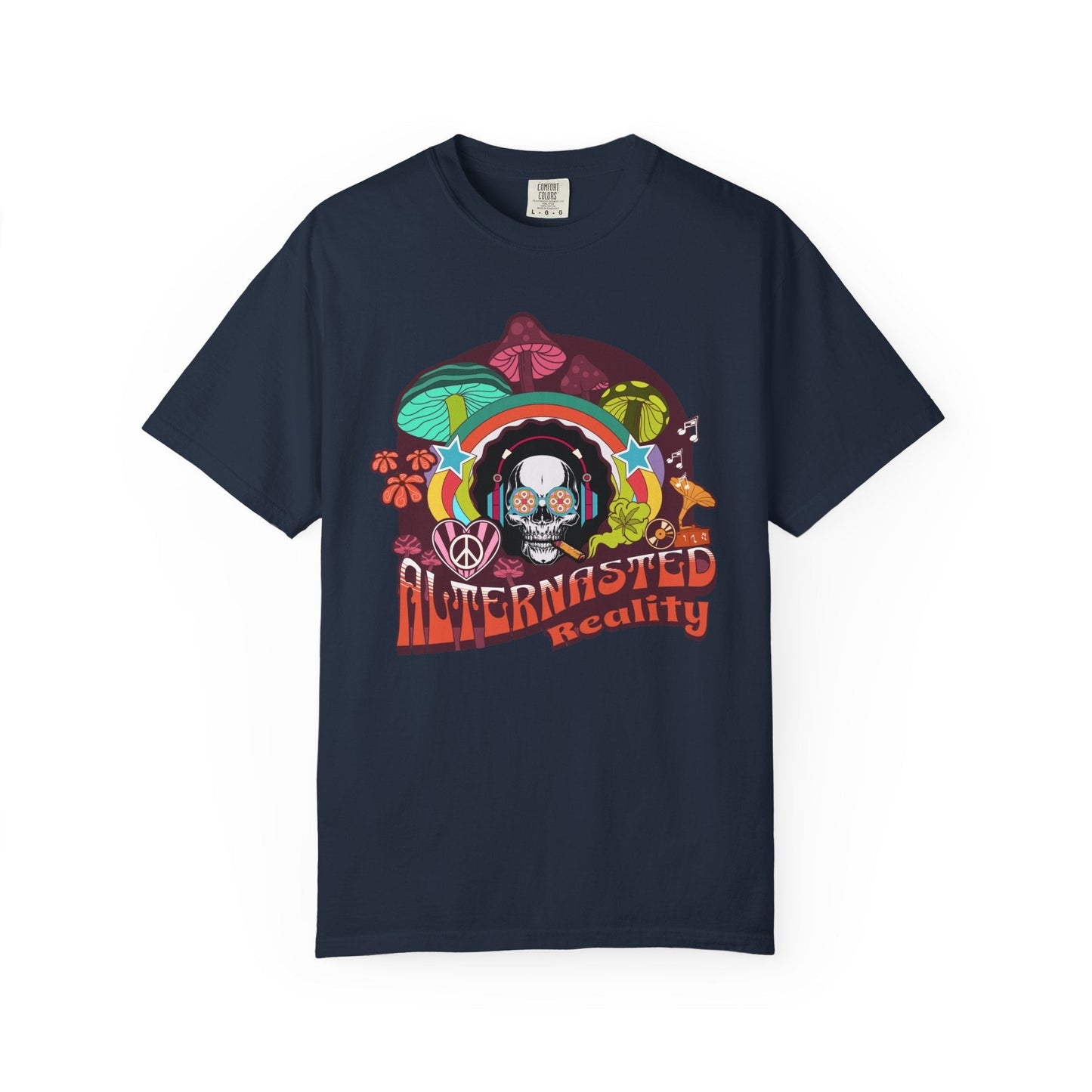 Alien t-shirt - Lovingly terrestrial for sci-fi enthParty skull - Psychedelic alien t-shirt for Sci-Fi enthusiasts | Trendy & durableusiasts