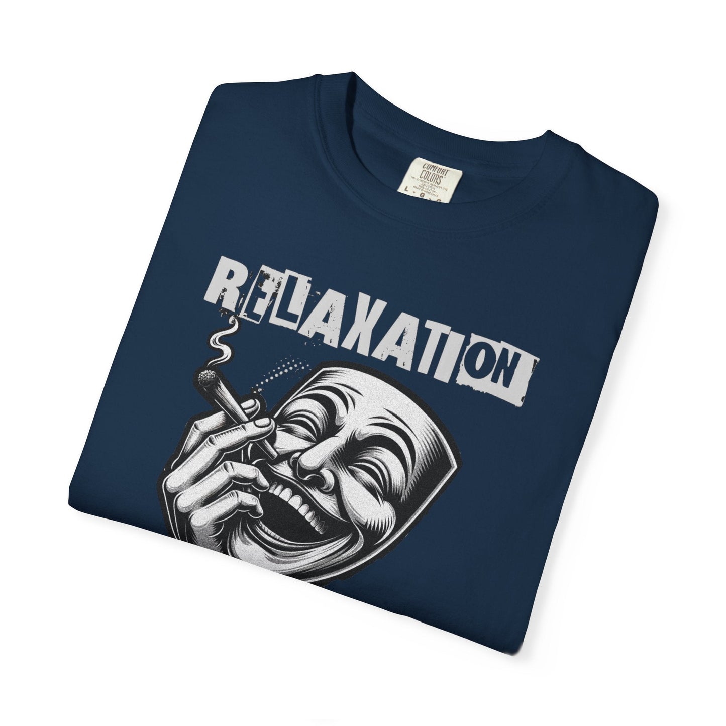Graphic t-Shirt - relaxation is an art for men for smokers