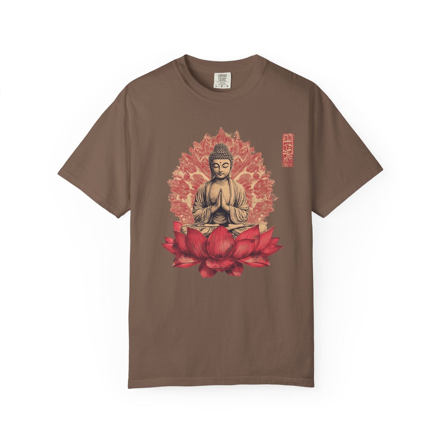 Meditation lotus t-shirt - Peaceful spiritual wear - 100% Cotton
