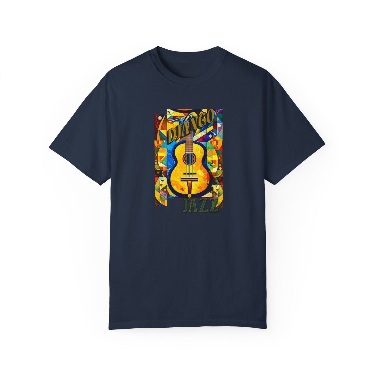 Music theme guitar jazz T-shirt for classic jazz enthusiasts