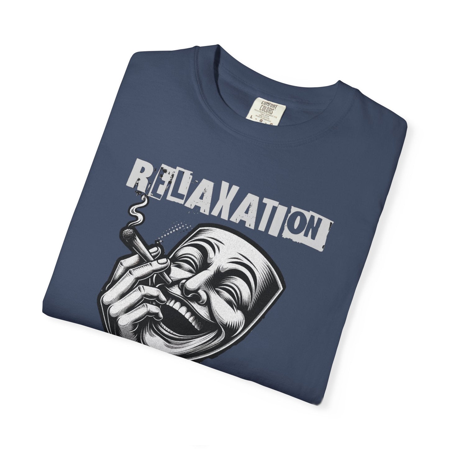 Graphic t-Shirt - relaxation is an art for men for smokers