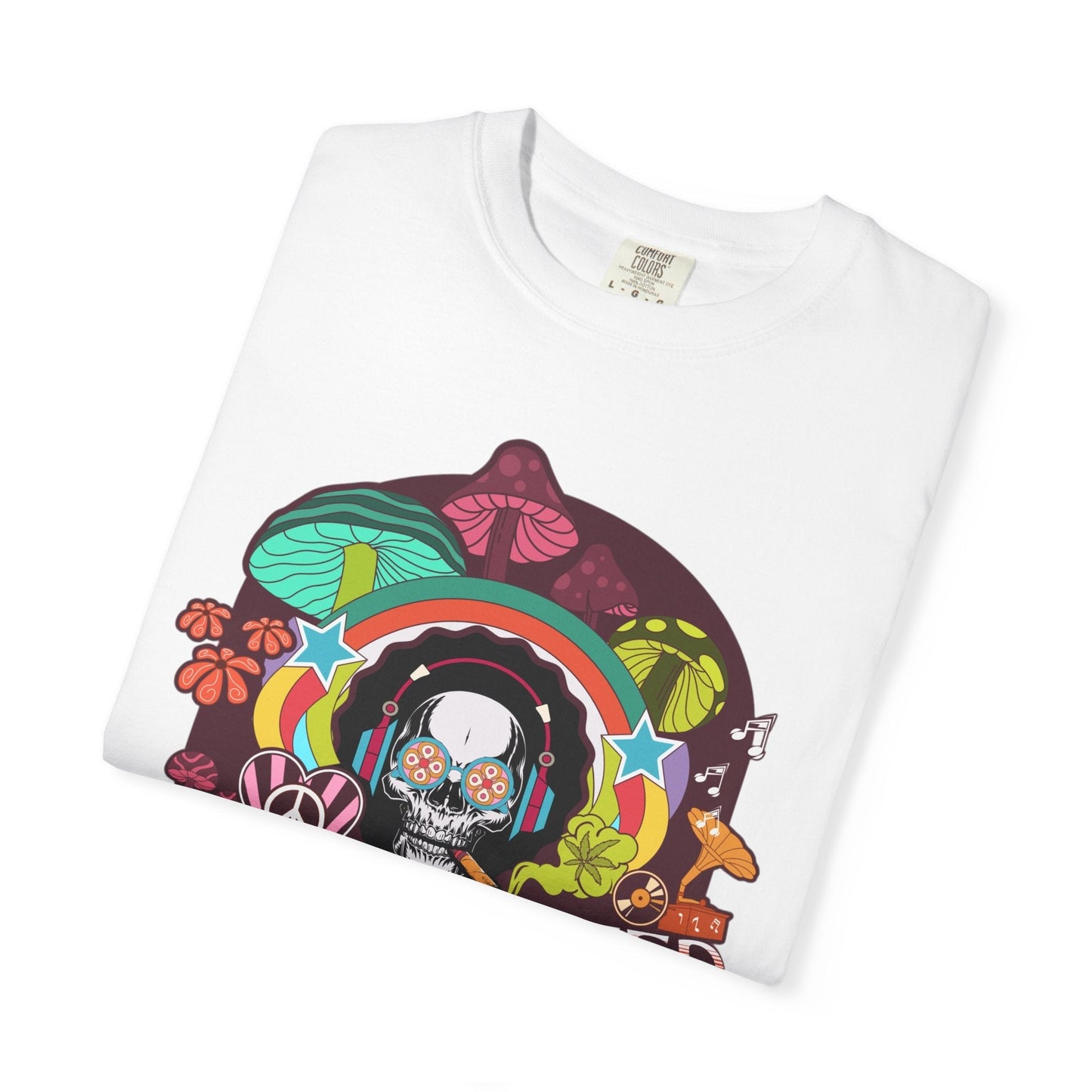 Alien t-shirt - Lovingly terrestrial for sciParty skull - Psychedelic alien t-shirt for Sci-Fi enthusiasts | Trendy & durable-fi enthusiasts