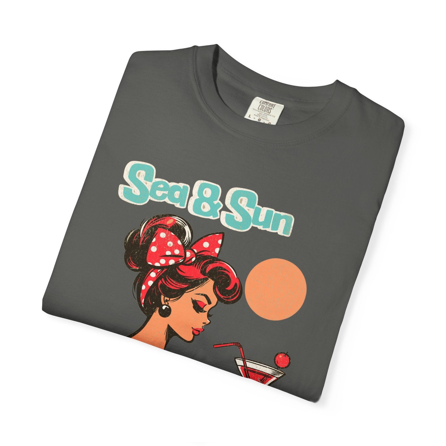Pin up vintage t-shirt sea & sun retro graphic tee - Holidays vibe