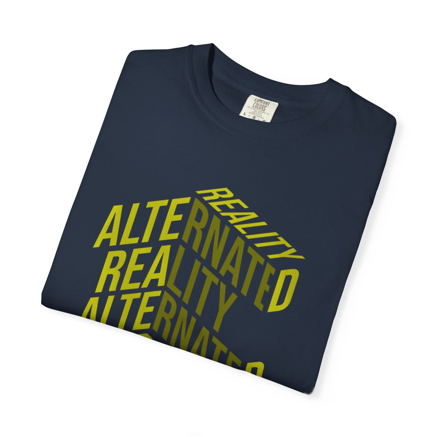Alternate reality unisex t-shirt - bold geometric typography