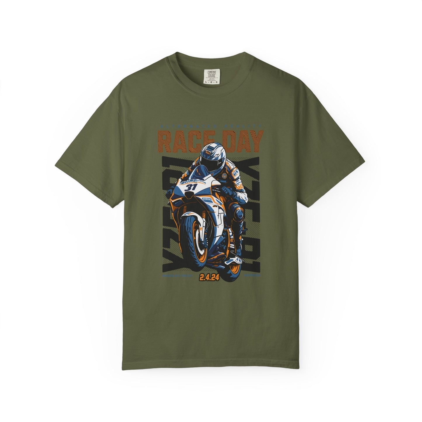 Motorcycle race t-shirt - Graphic design apparel, unisex