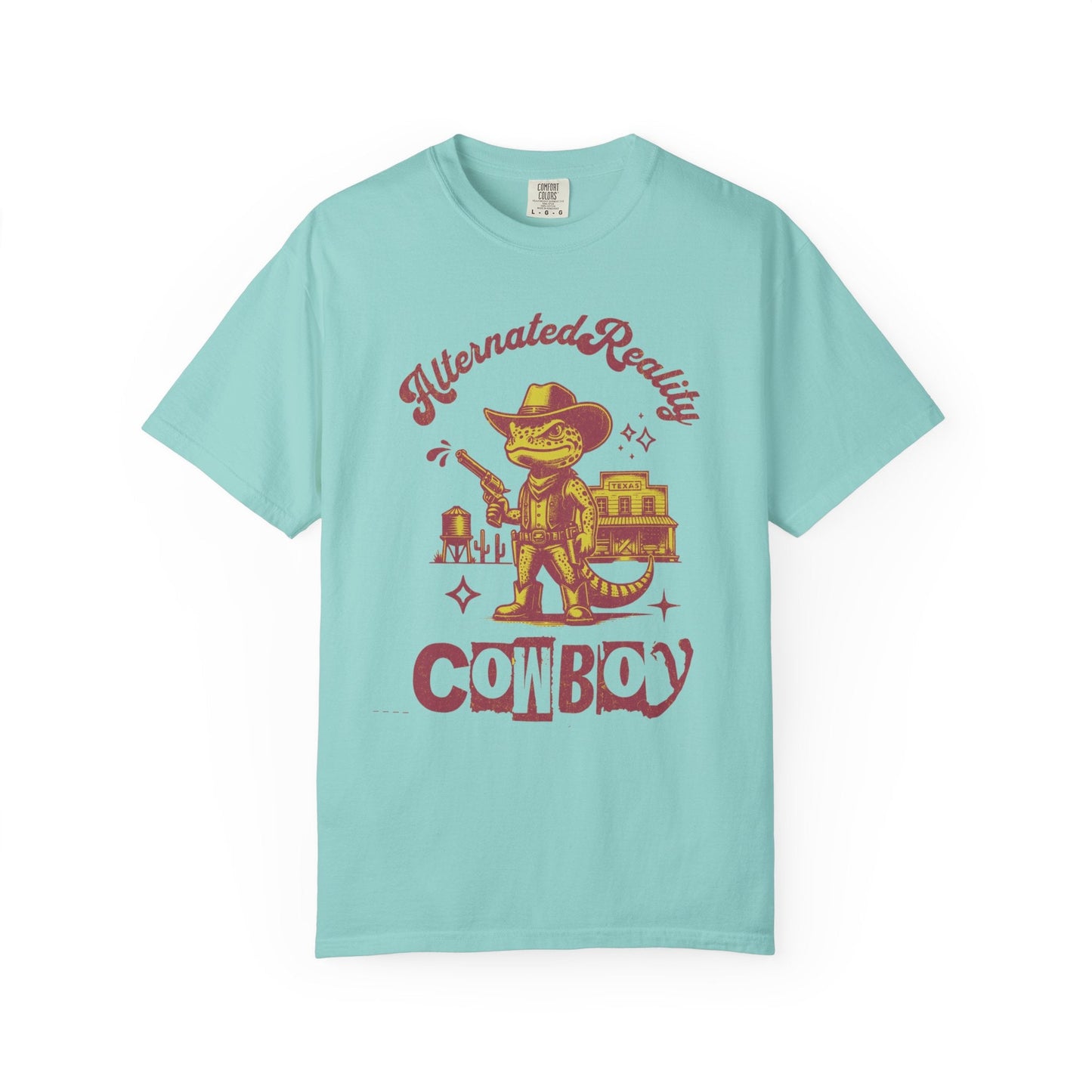 Graphic t-shirt - Alternated Reality frog cowboy contrasted print
