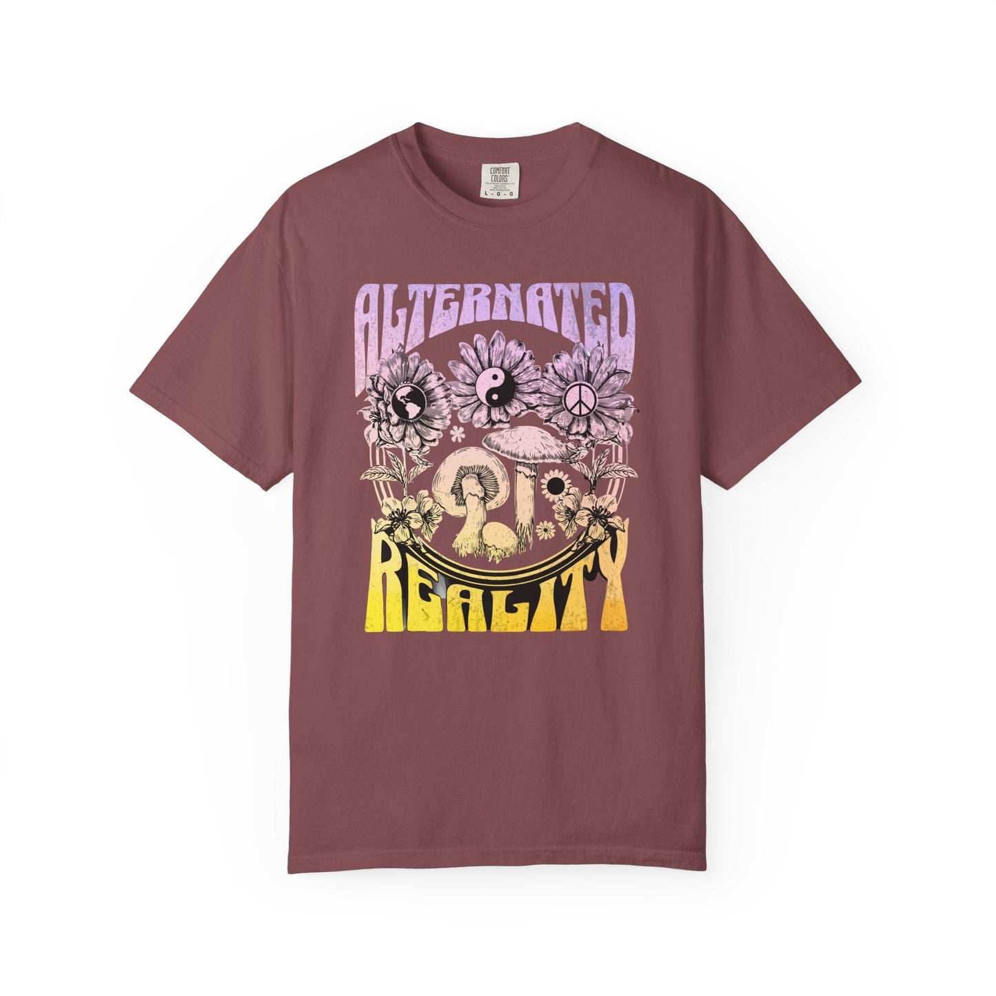 Psychedelic Mushroom T-Shirt with Vintage Hippie Design - Retro Style
