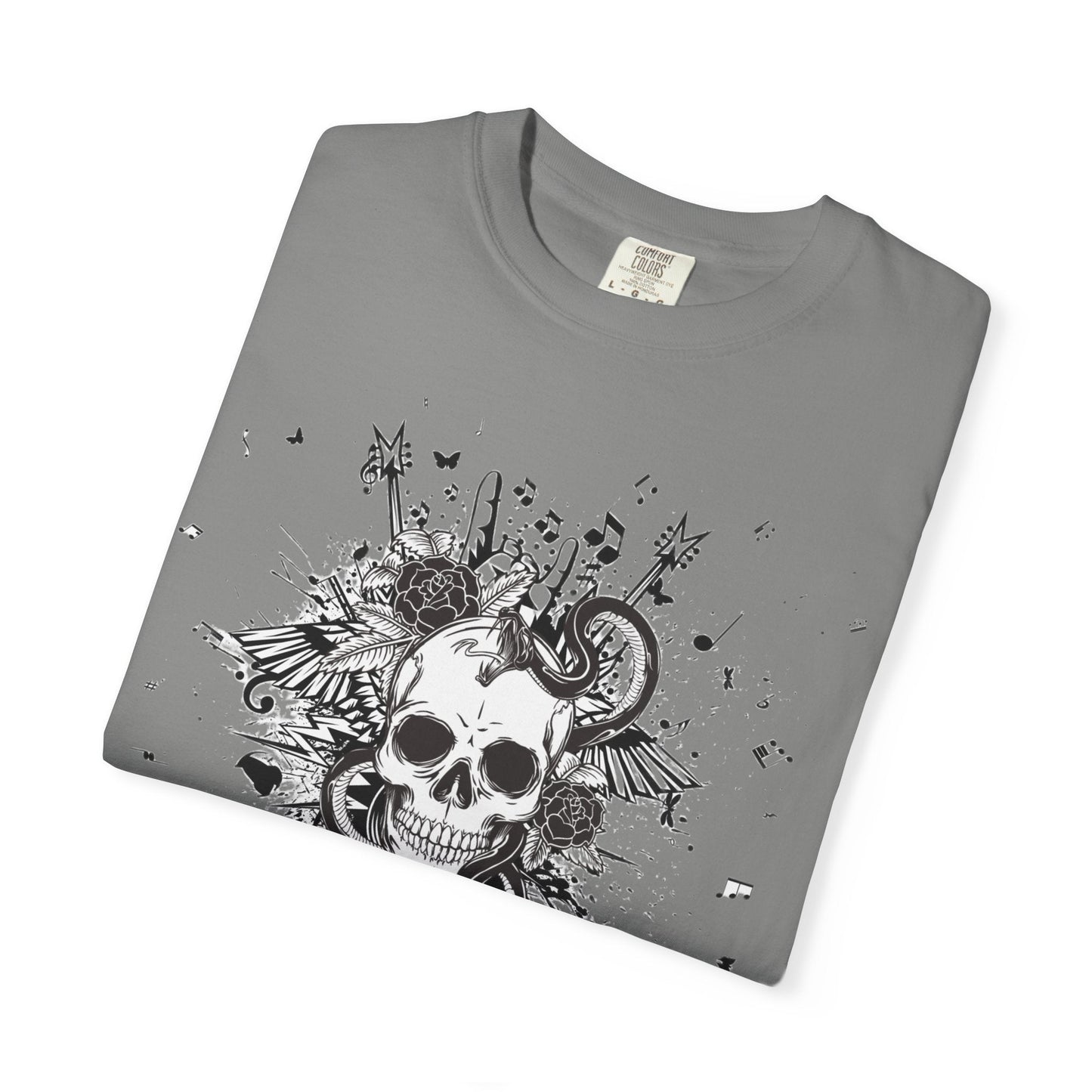 Skull butterfly t-shirt - Edgy grunge style rock 'n' roll for all